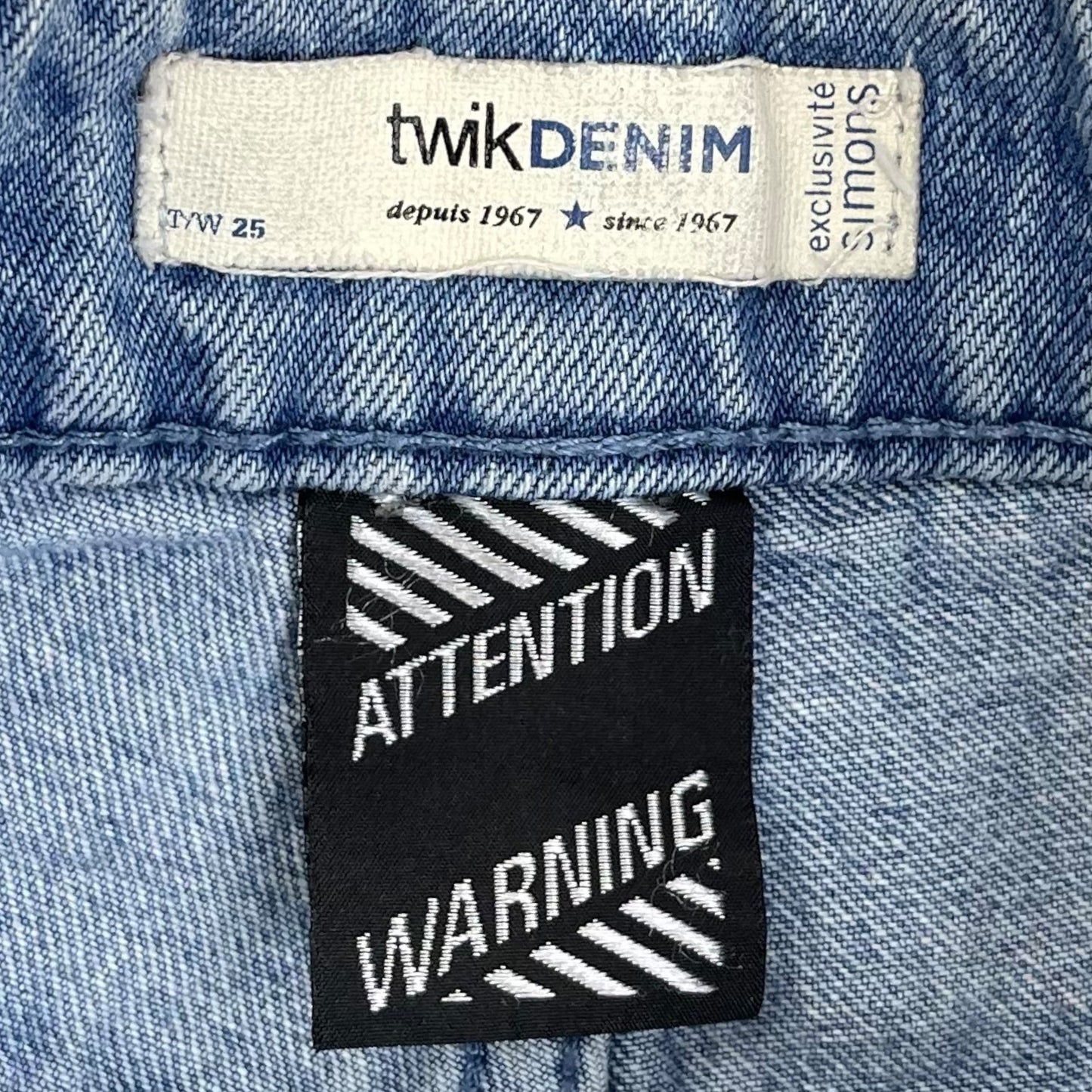 Twik Denim carpenter cropped jean