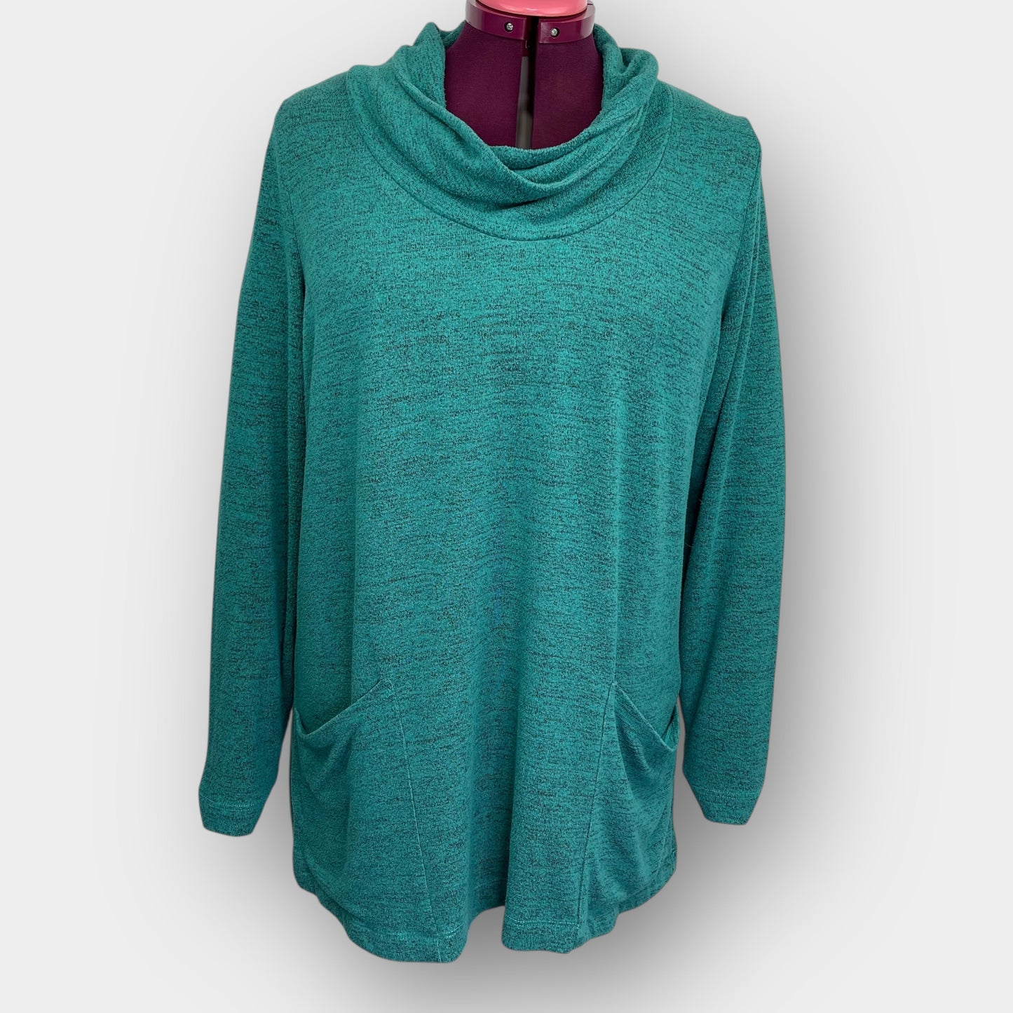 Cowl neck pullover