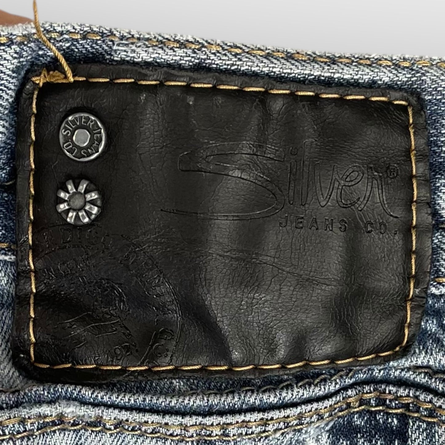 Silver "Eddie" distressed jean