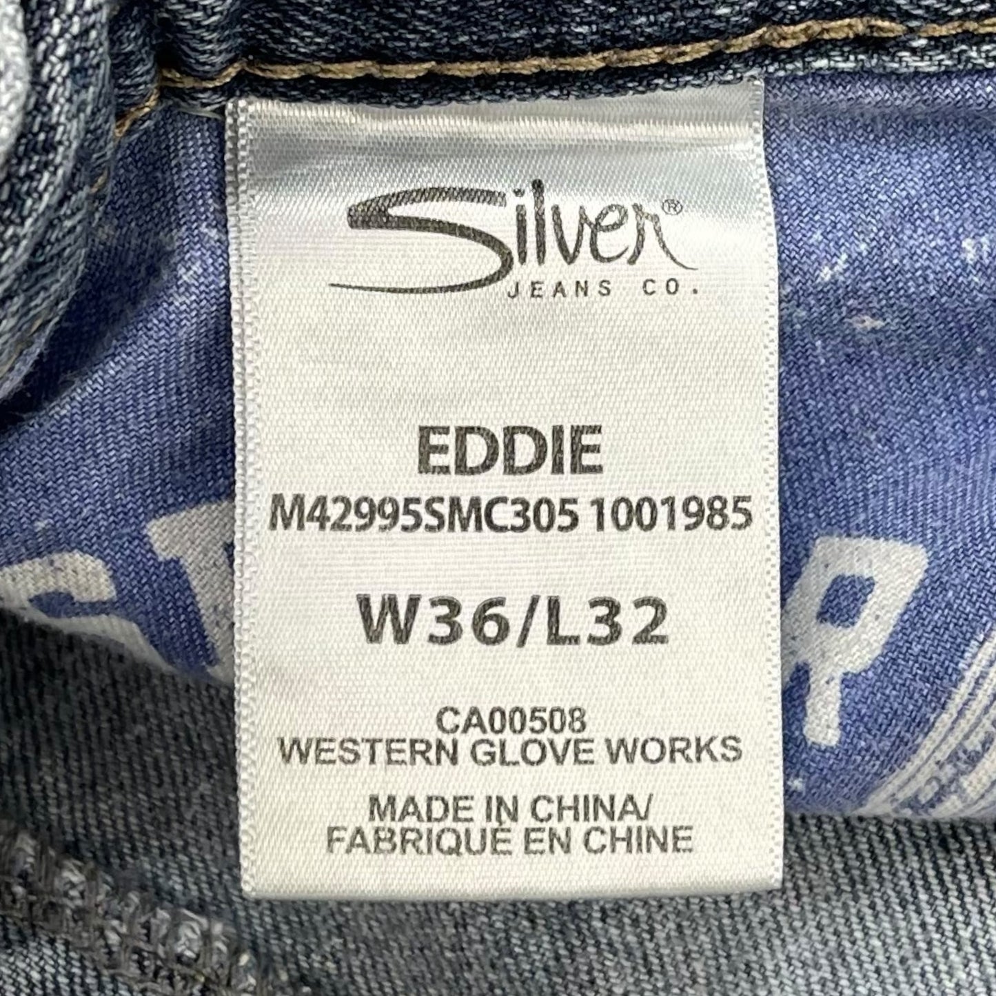 Silver "Eddie" distressed jean