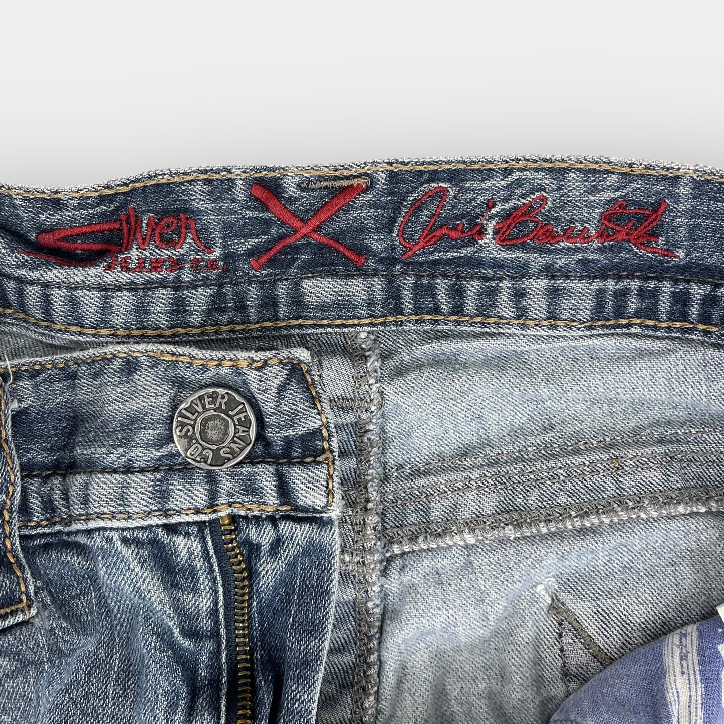 Silver "Eddie" distressed jean