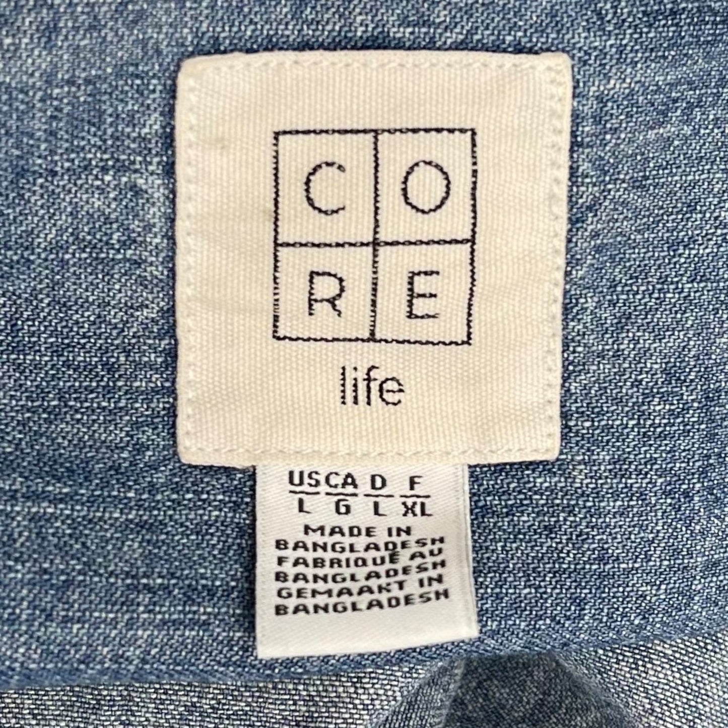 Core life denim shirt