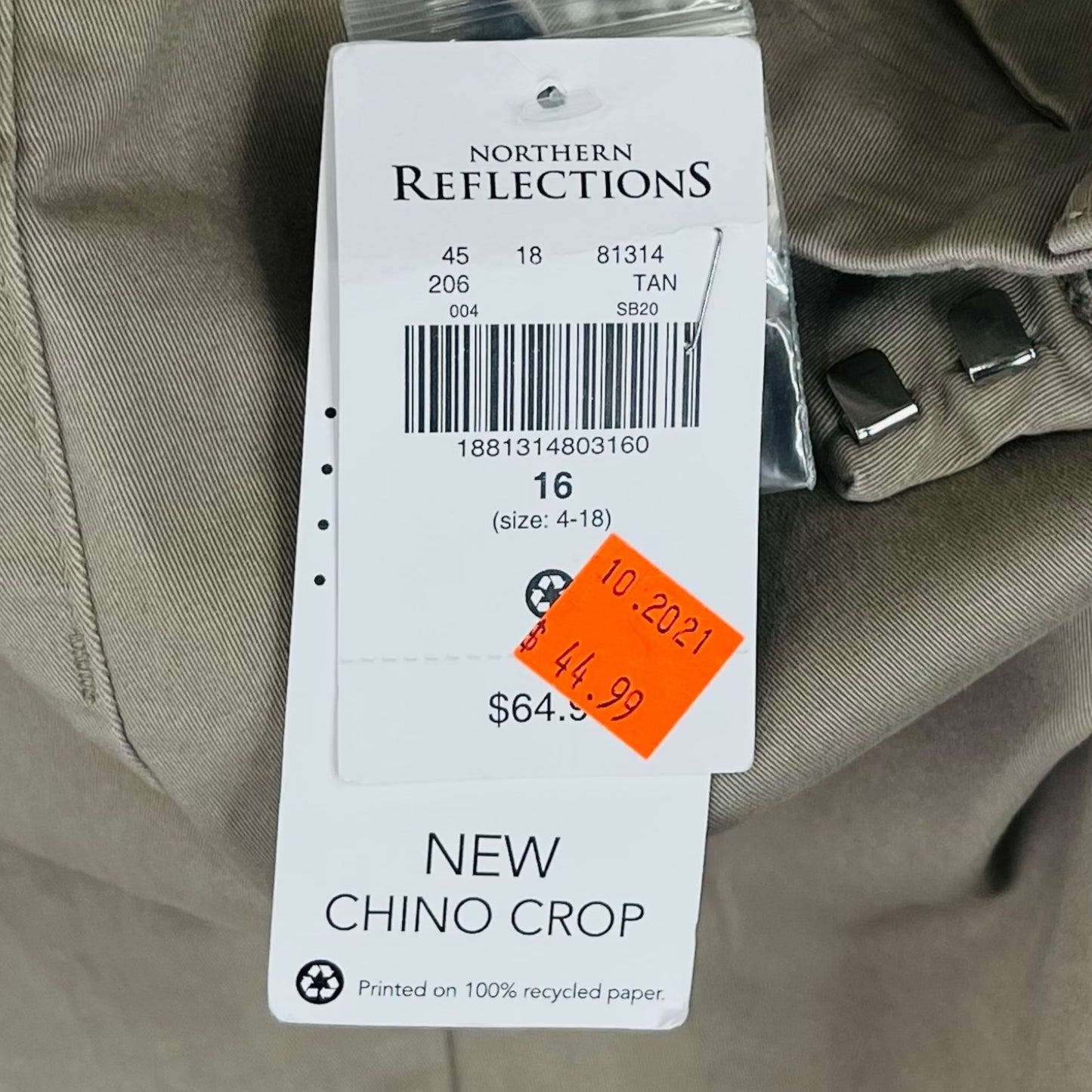 Northern Reflections chino crop