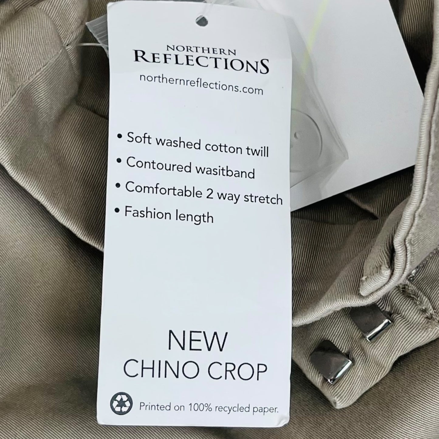 Northern Reflections chino crop