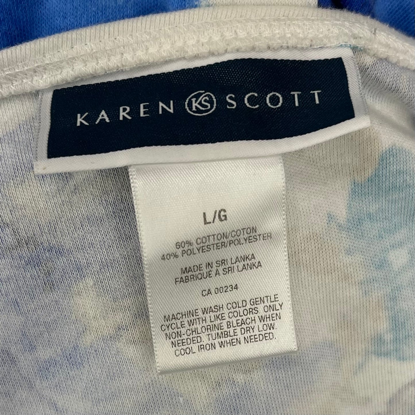 Karen Scott 3/4 sleeve top