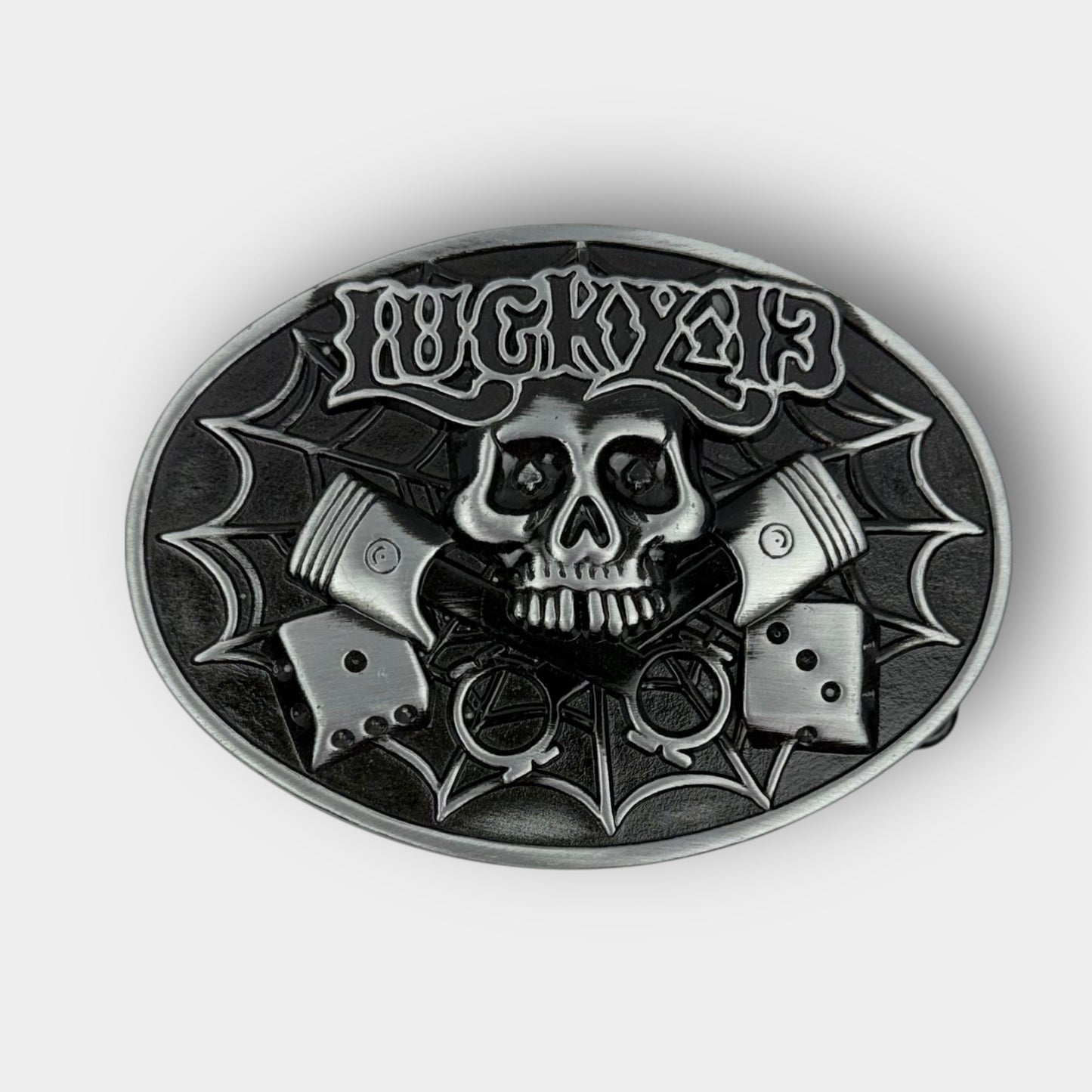Lucky 13 Skull Buckle