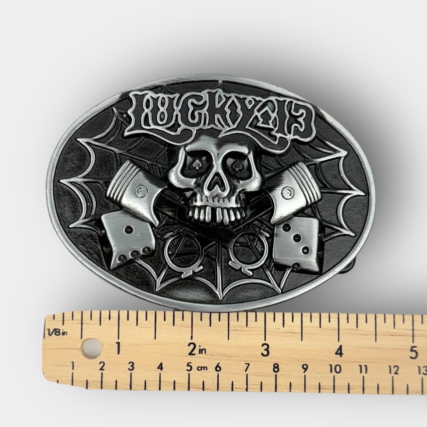 Lucky 13 Skull Buckle