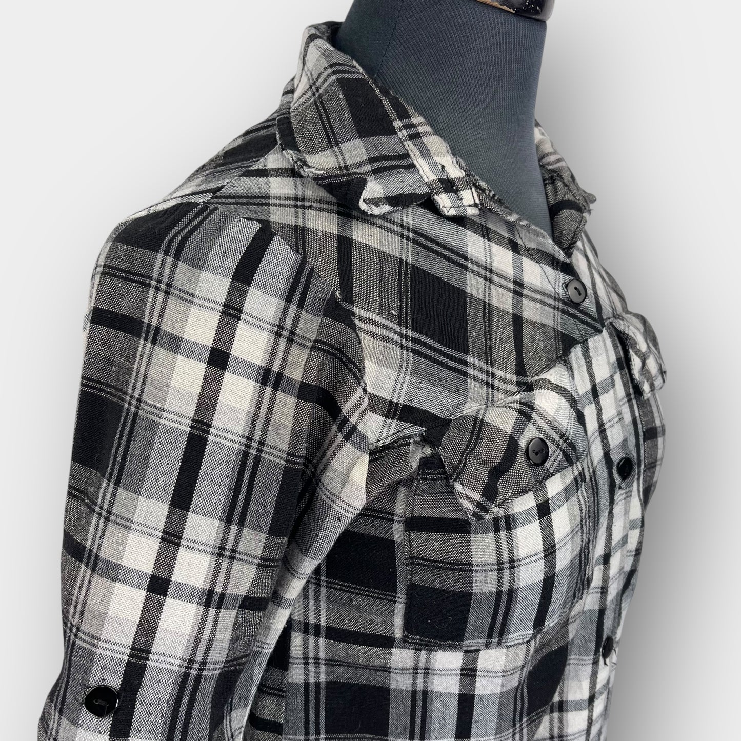 Unique Int'l plaid shirt