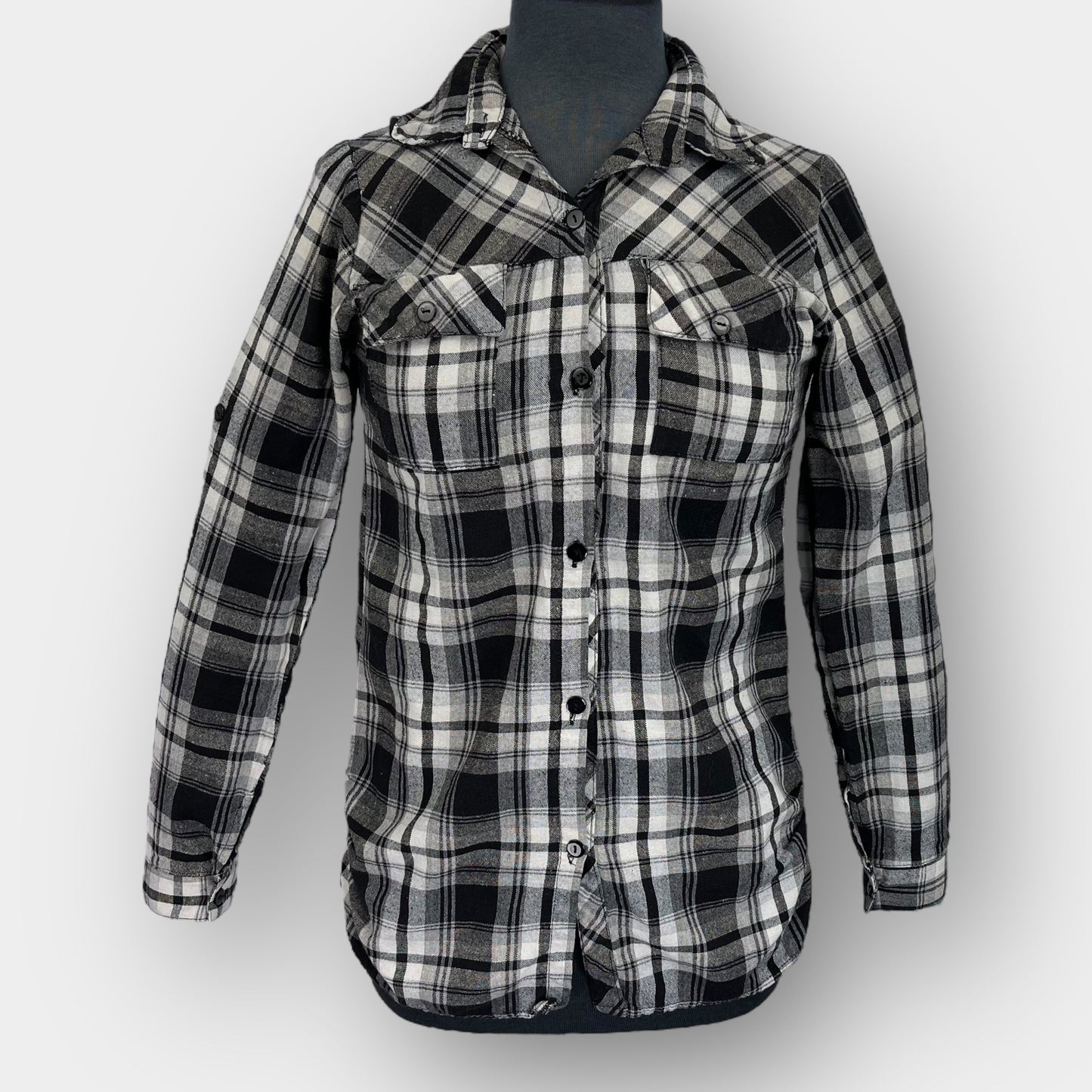 Unique Int'l plaid shirt