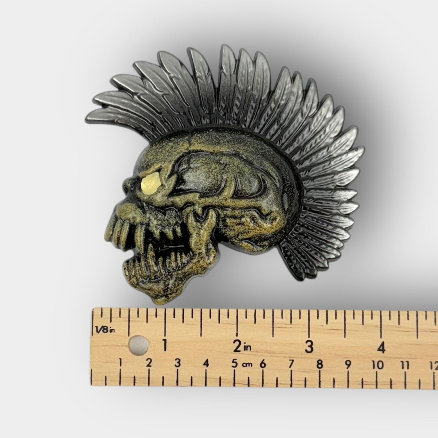 Skull Mohawk Buckle
