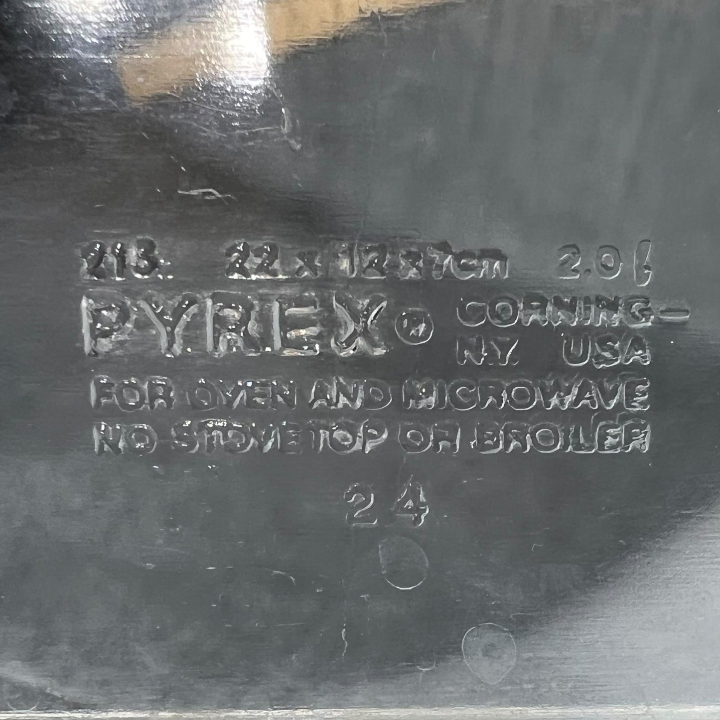 Pyrex baking dish