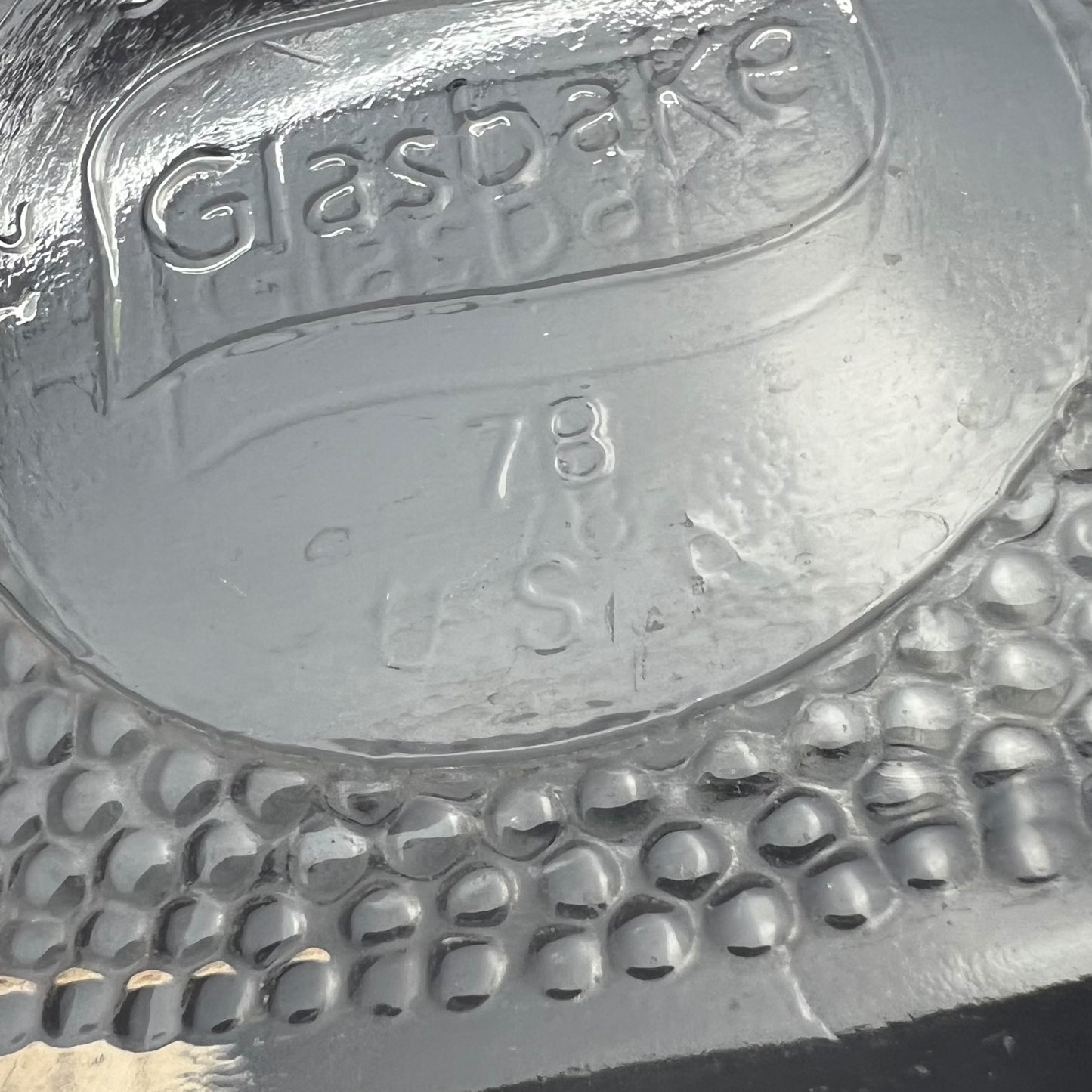 Vintage glasbake #J235