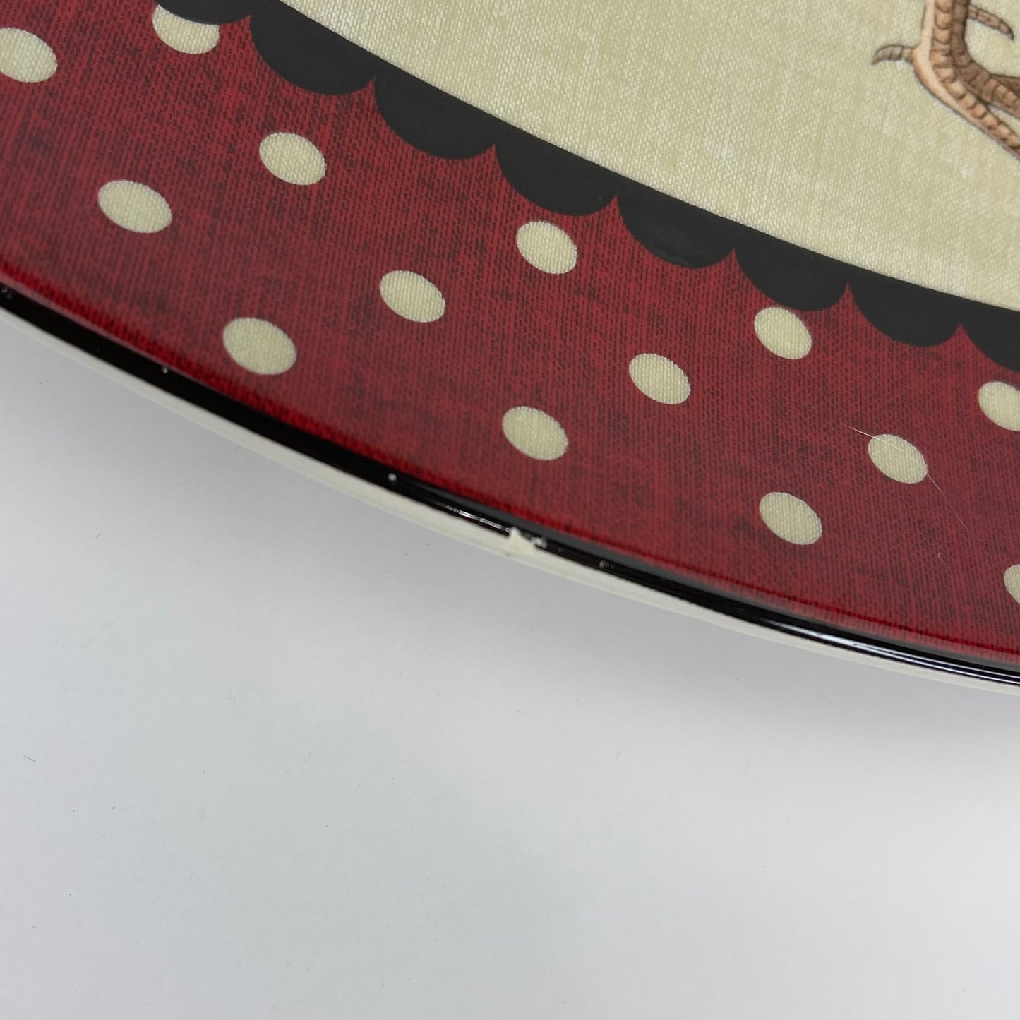 Rooster serving platter