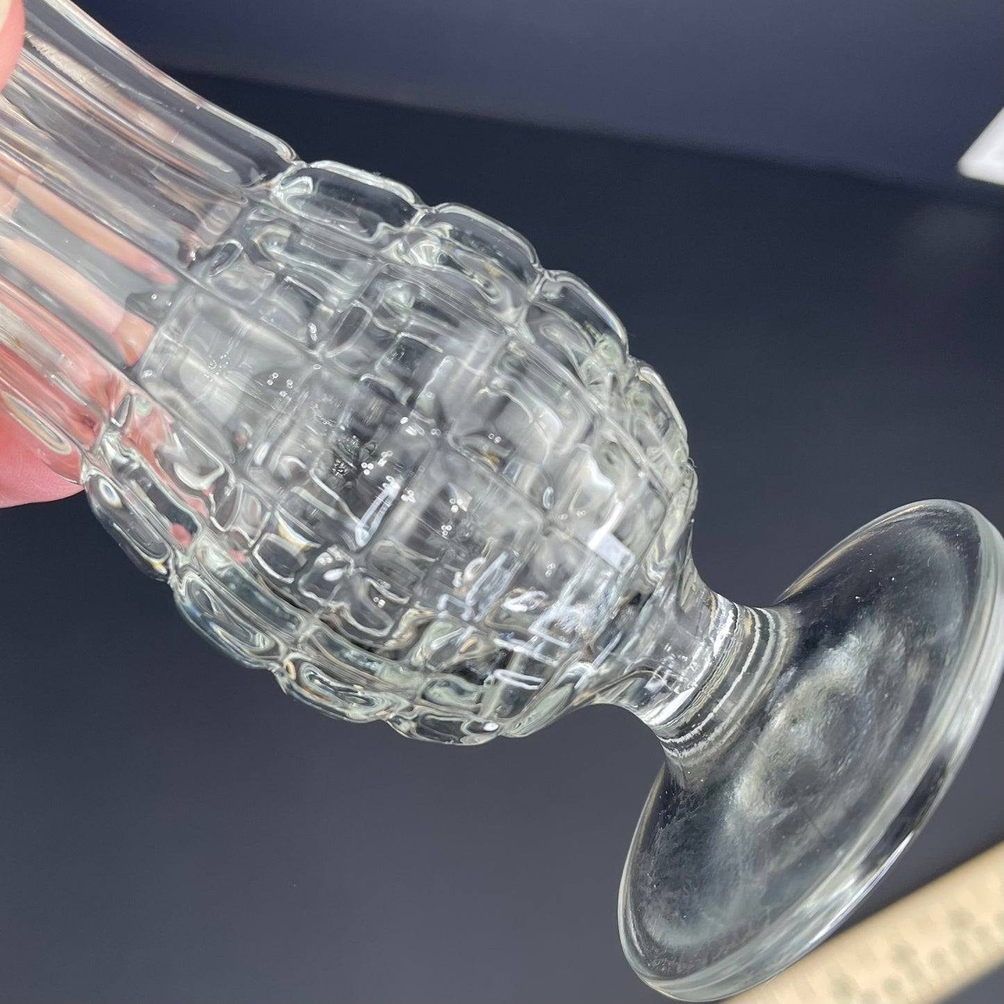 Vintage Italian Crystal Bud Vase