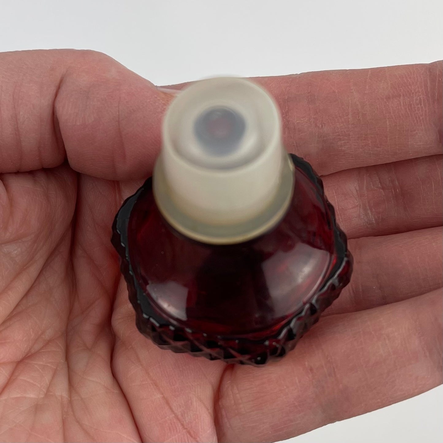 Avon 1876 Red Cruet Set with Shakers