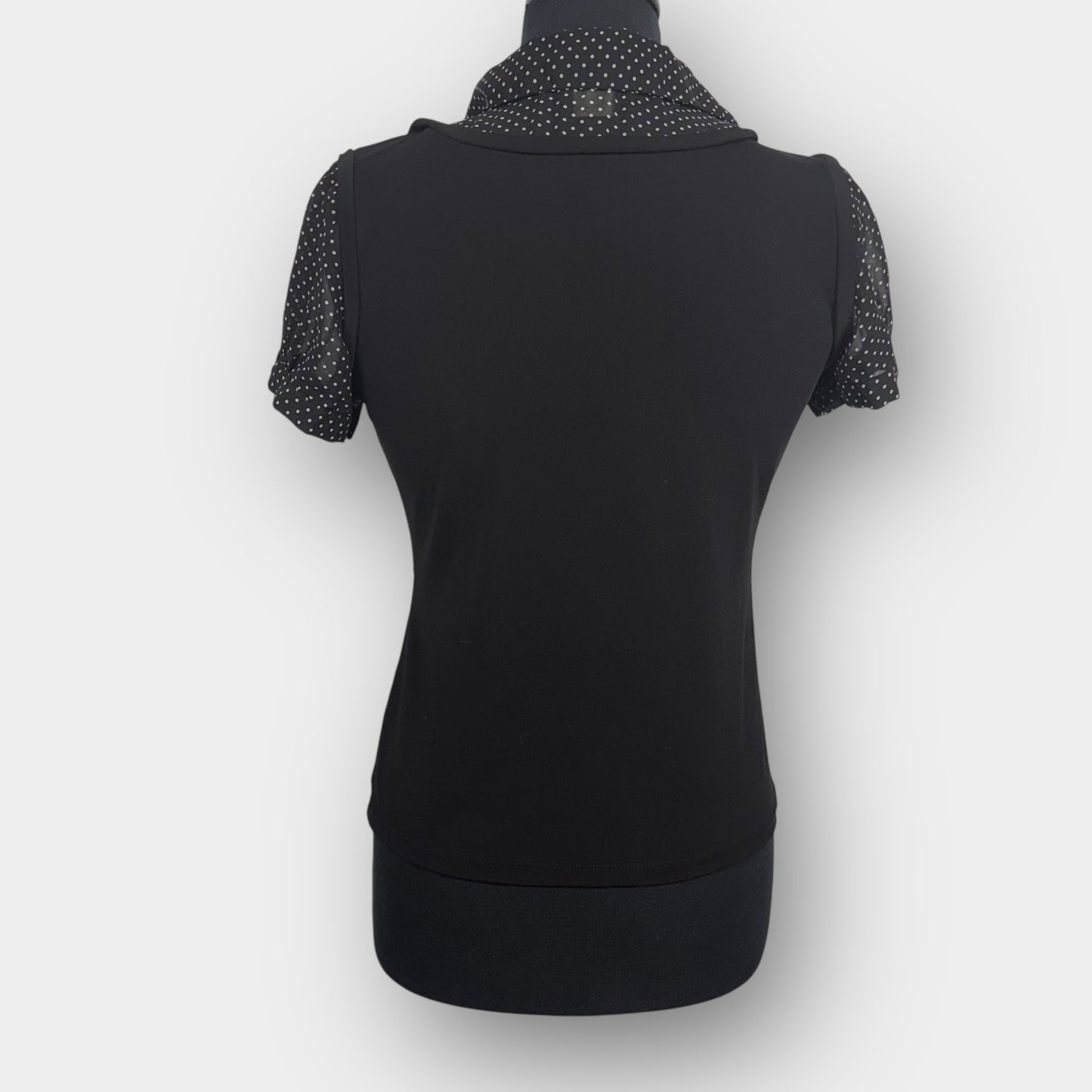 Daniel Laurent polka dot puff sleeve top