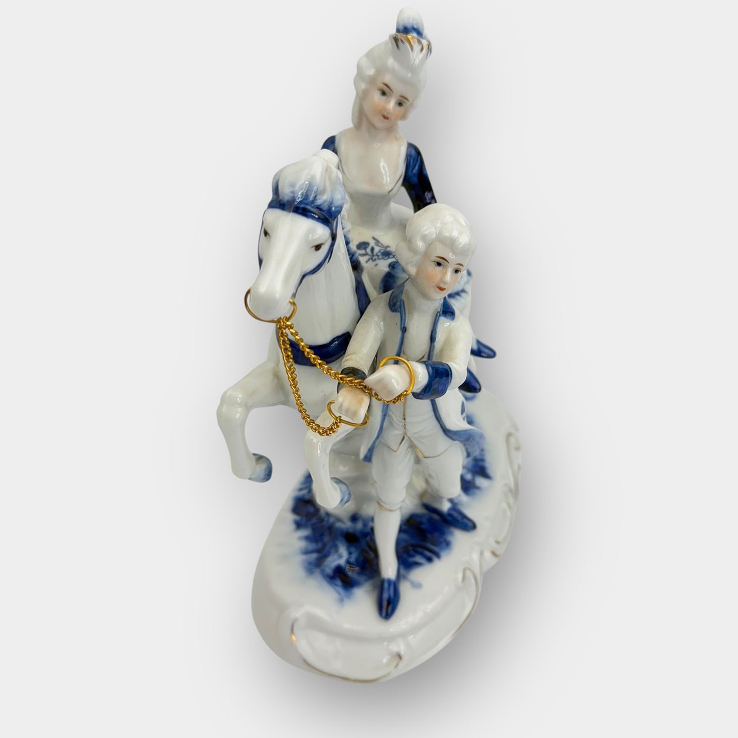 Horse Rider Porcelain Figurine