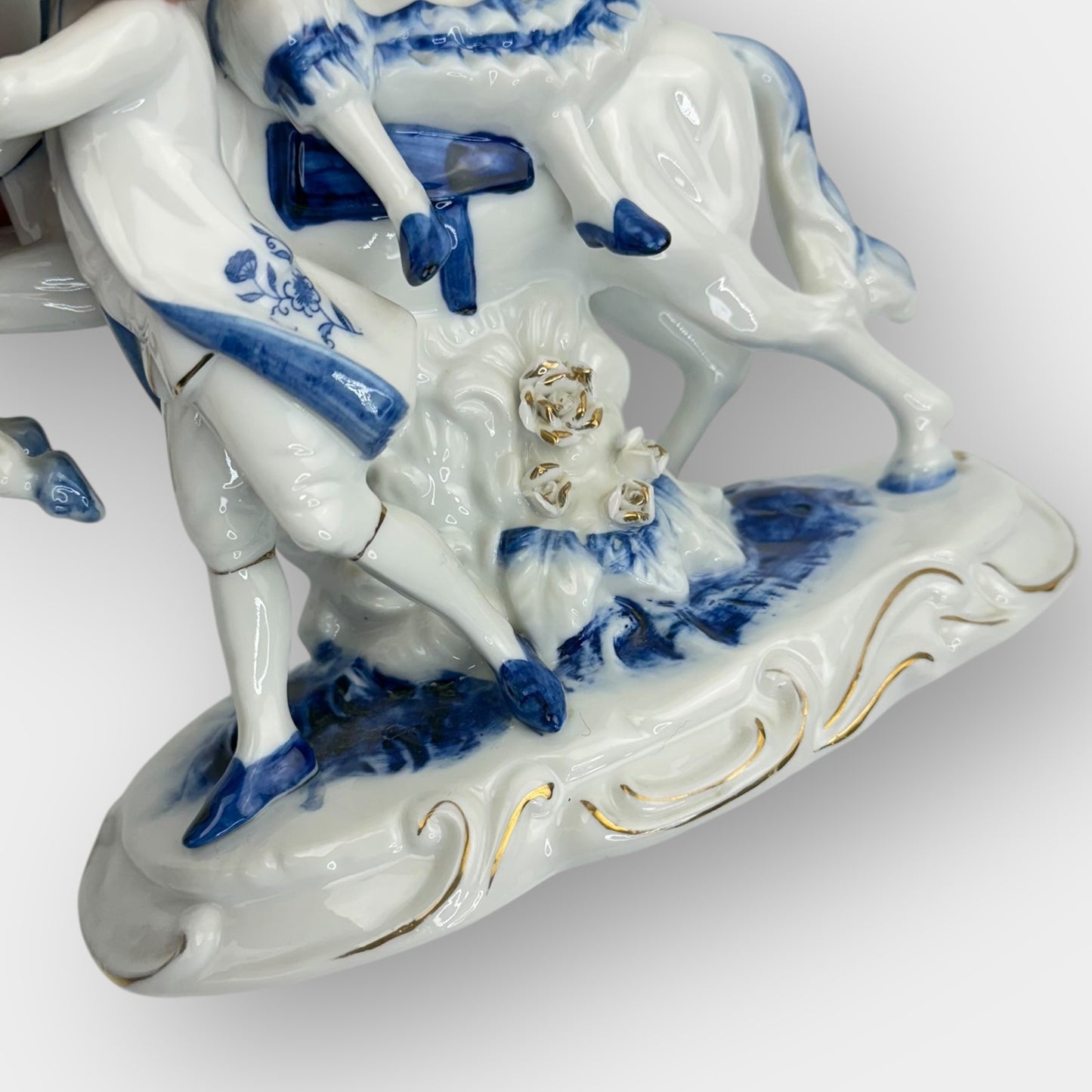 Horse Rider Porcelain Figurine