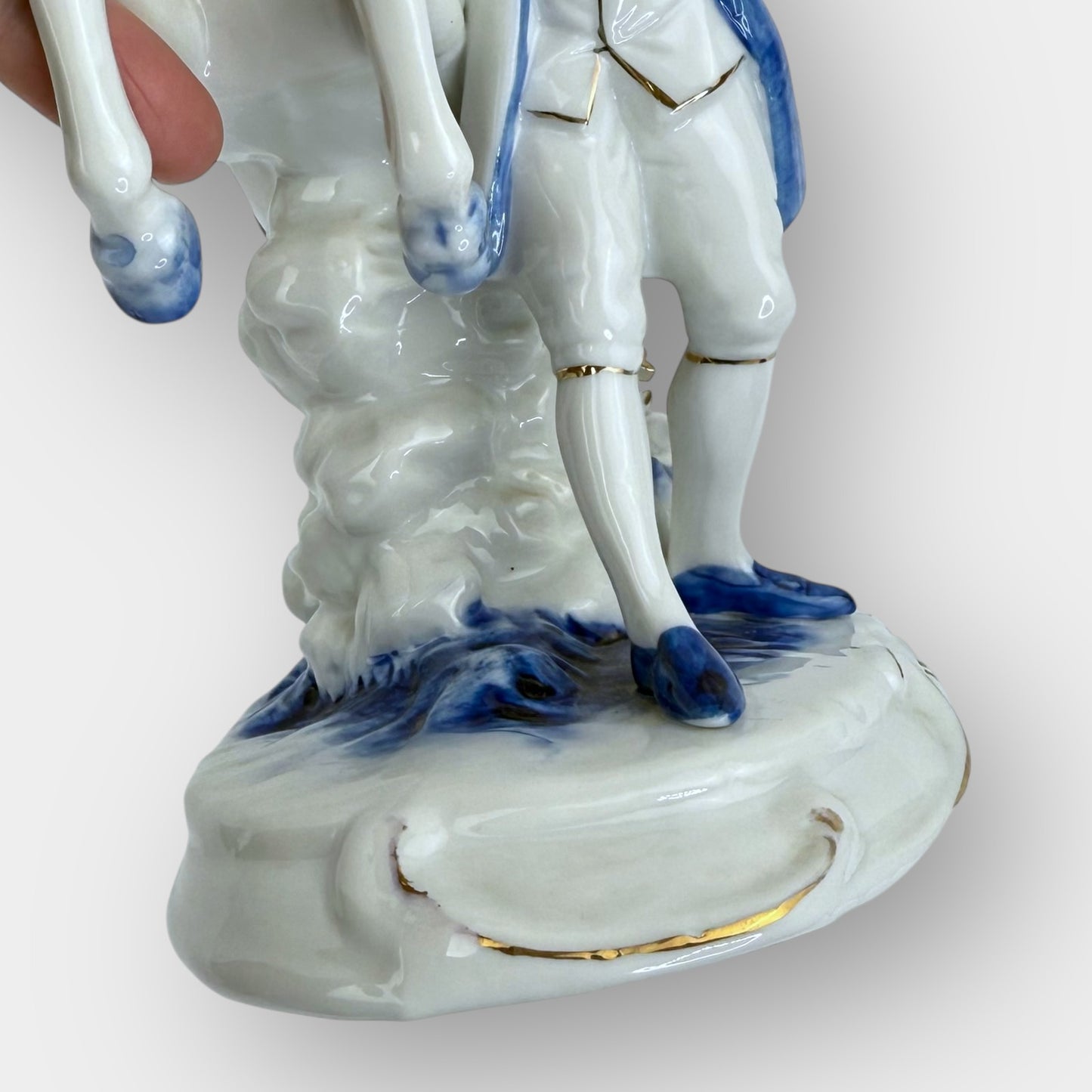 Horse Rider Porcelain Figurine