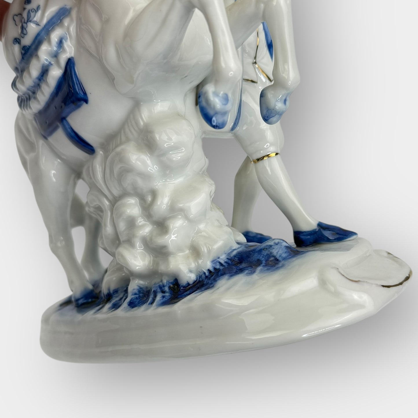 Horse Rider Porcelain Figurine