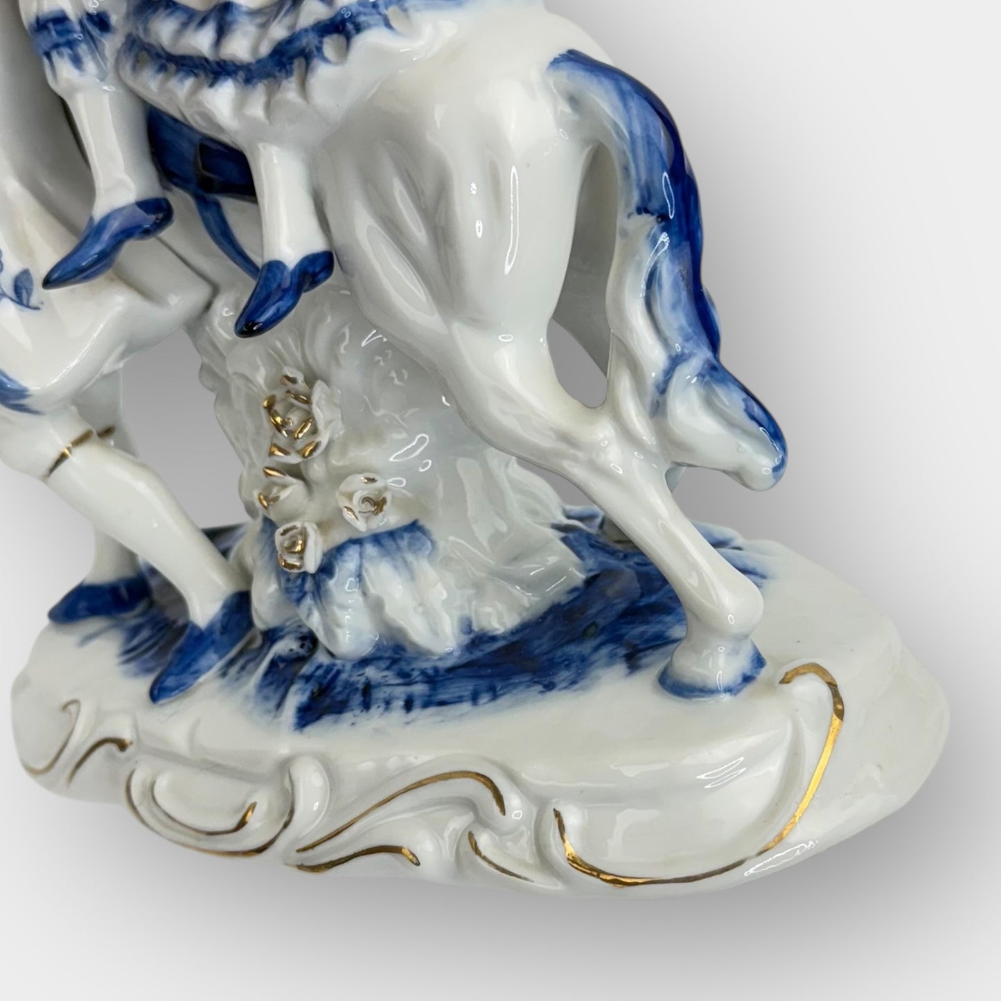 Horse Rider Porcelain Figurine