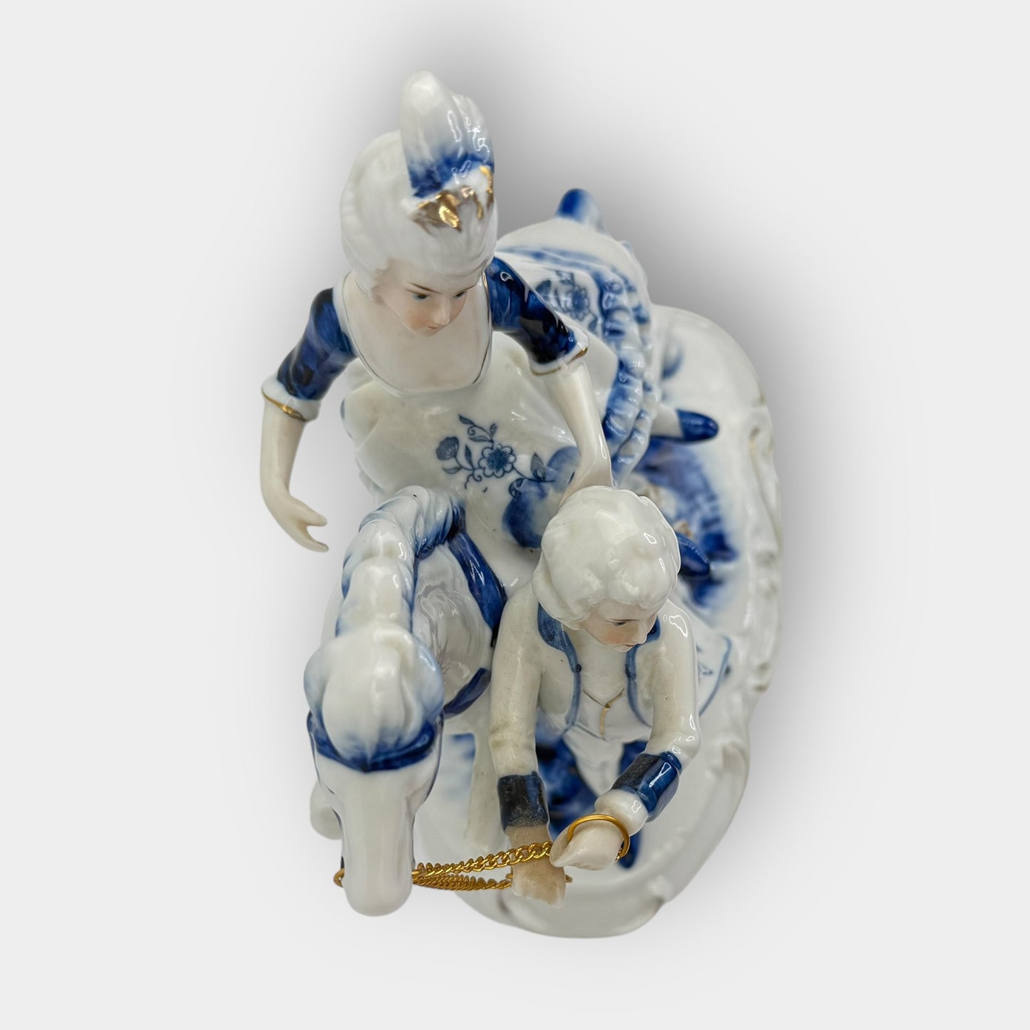 Horse Rider Porcelain Figurine