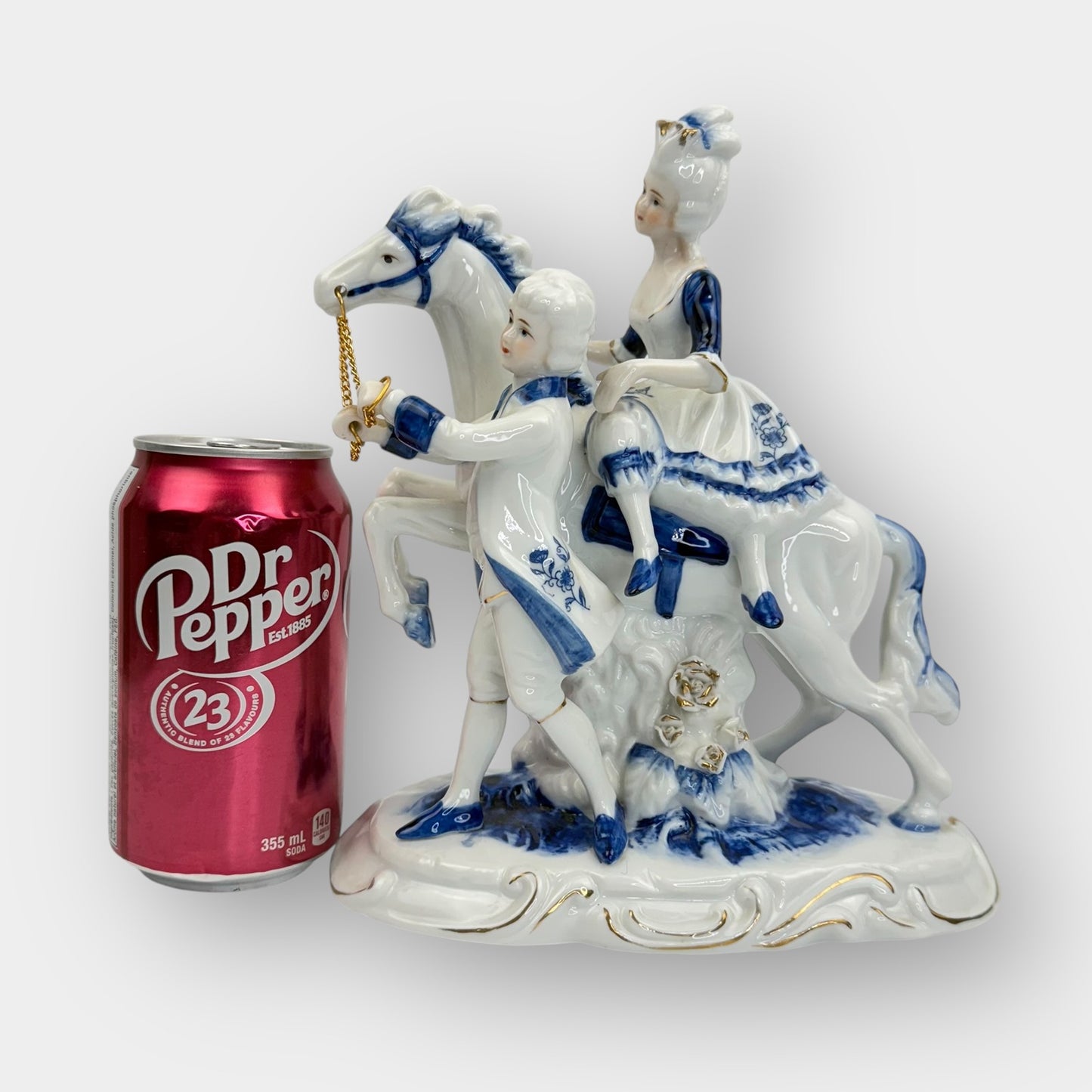 Horse Rider Porcelain Figurine
