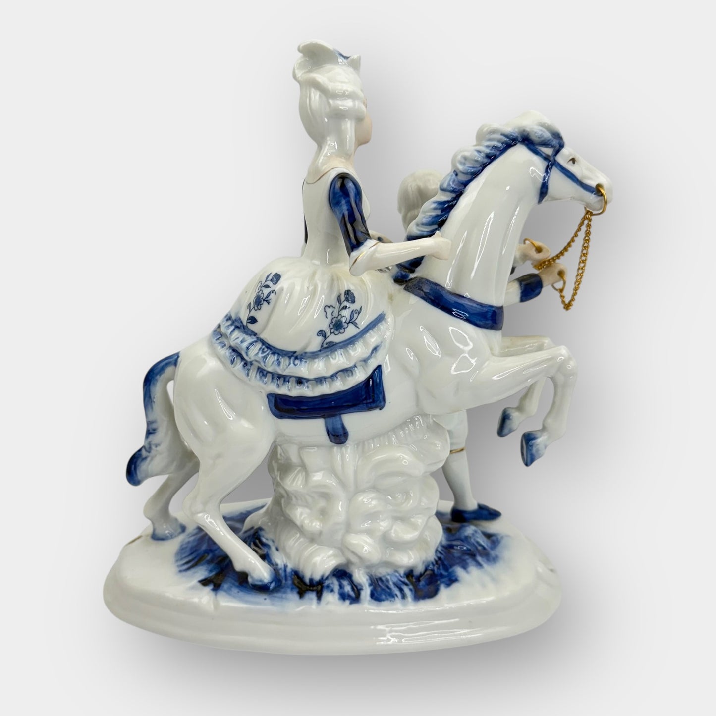 Horse Rider Porcelain Figurine