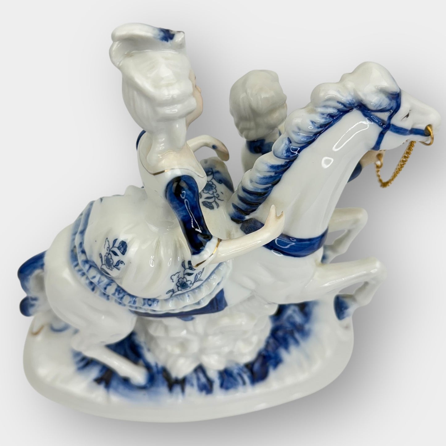Horse Rider Porcelain Figurine