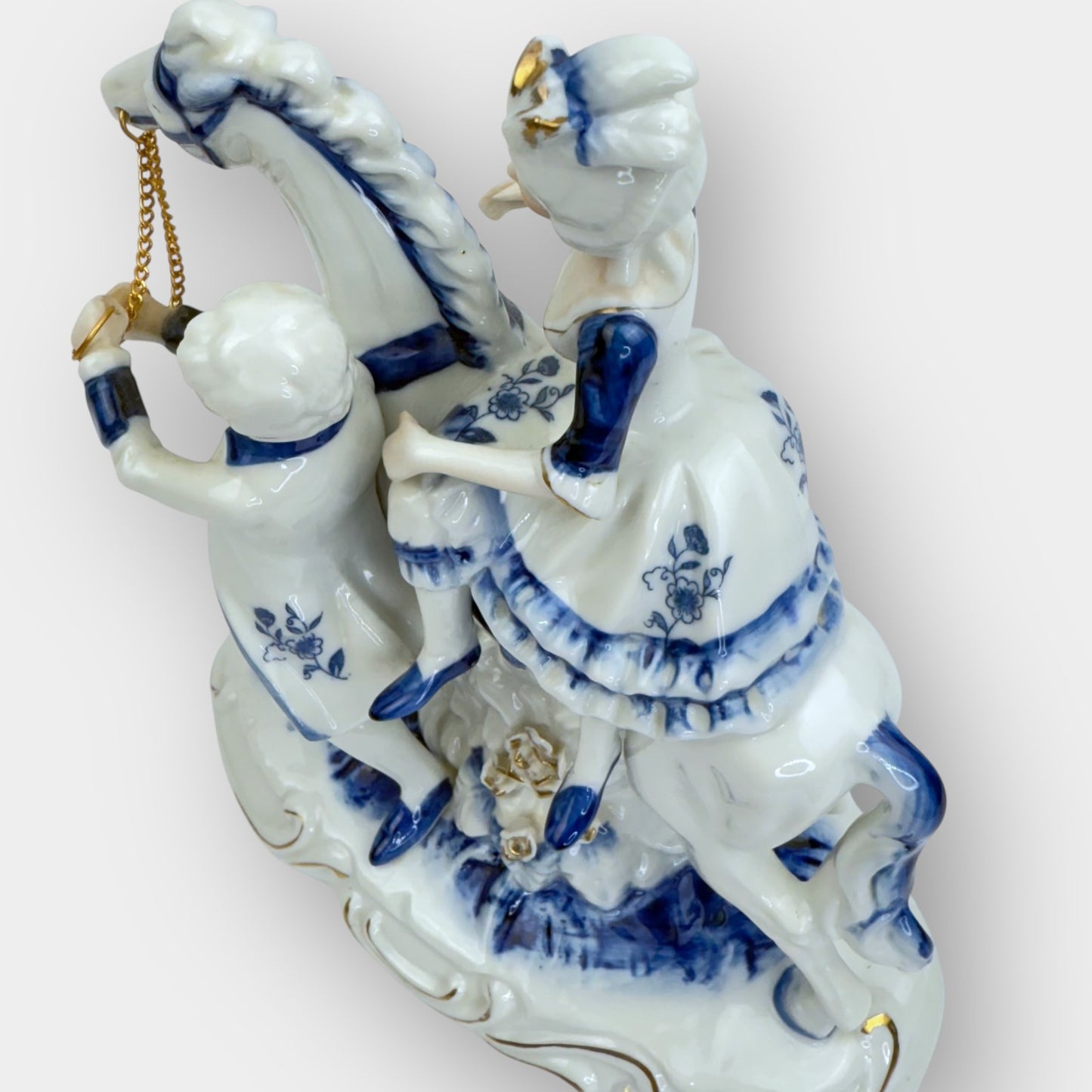 Horse Rider Porcelain Figurine