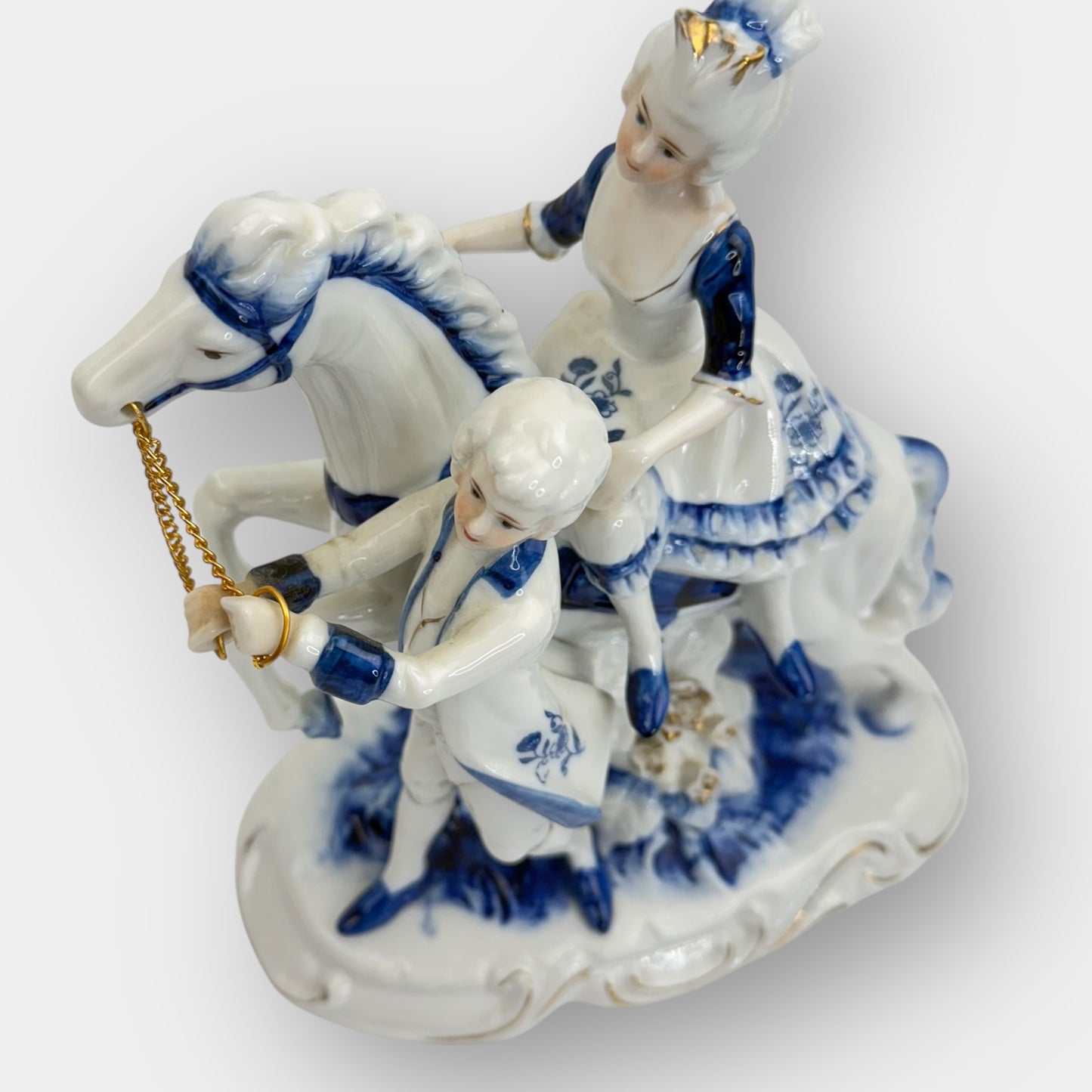 Horse Rider Porcelain Figurine