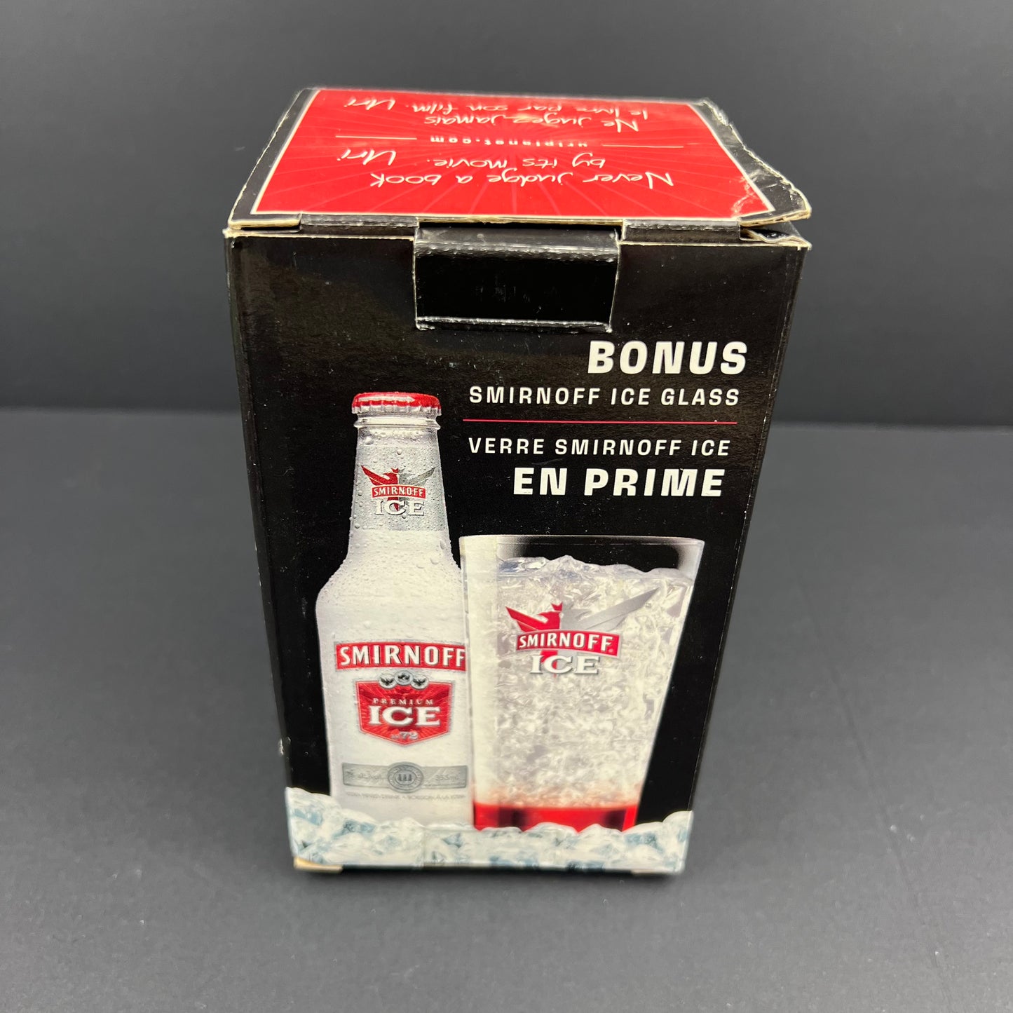 Smirnoff Ice bonus glass