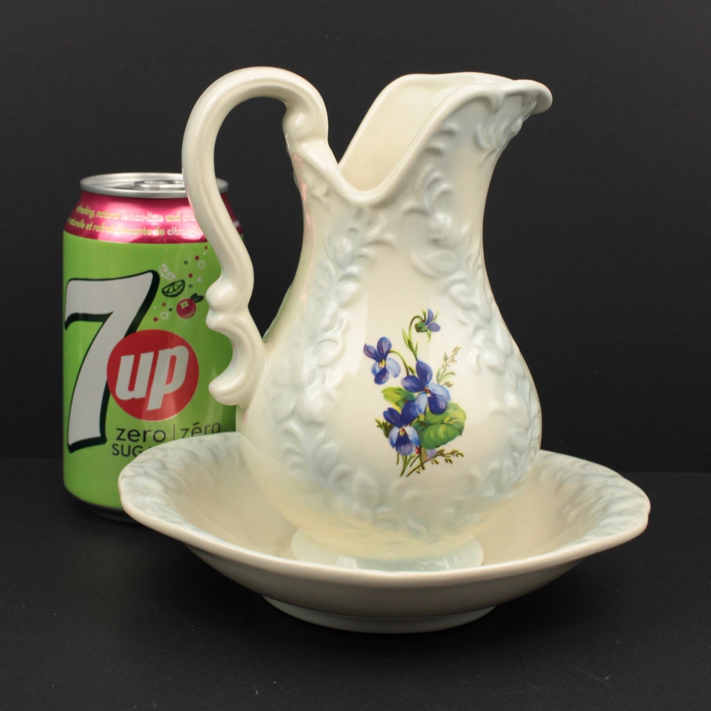 Ceramic pitcher and bowl set