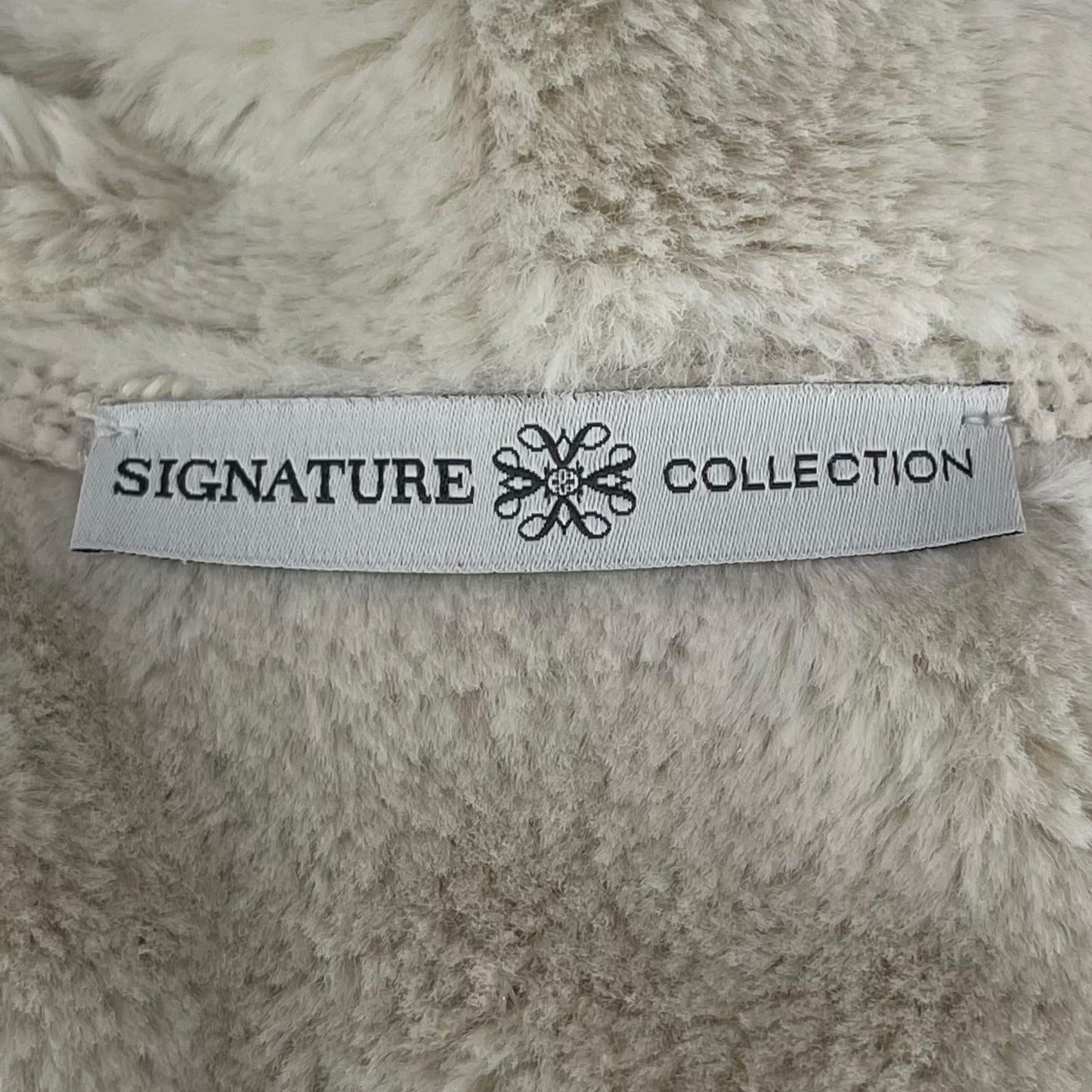 Signature faux suede coat