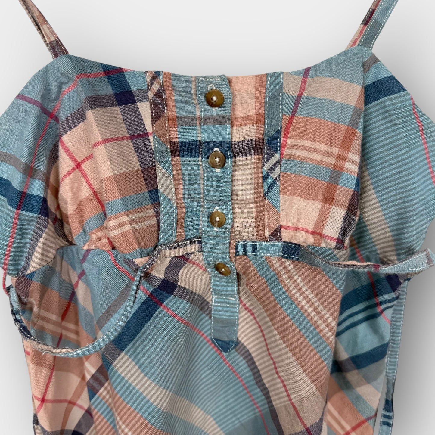 Garage plaid babydoll top