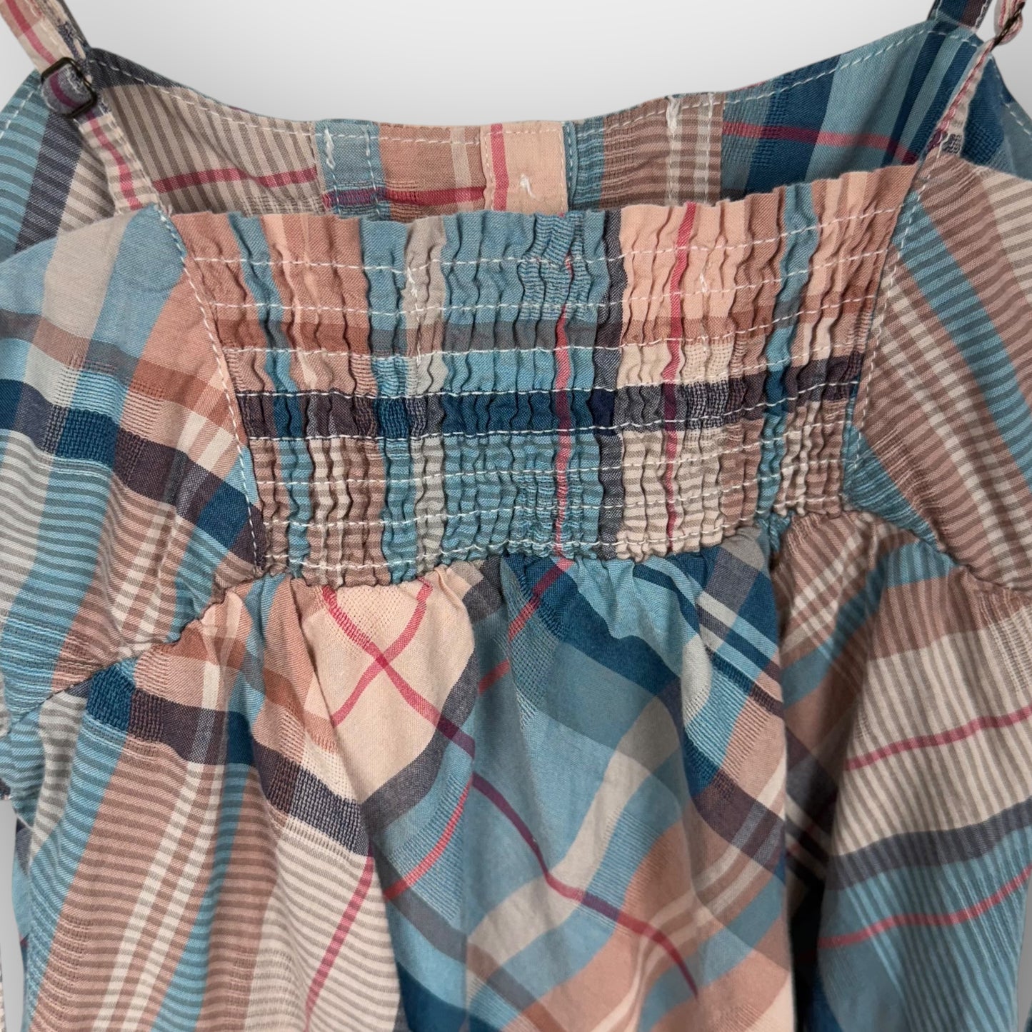 Garage plaid babydoll top