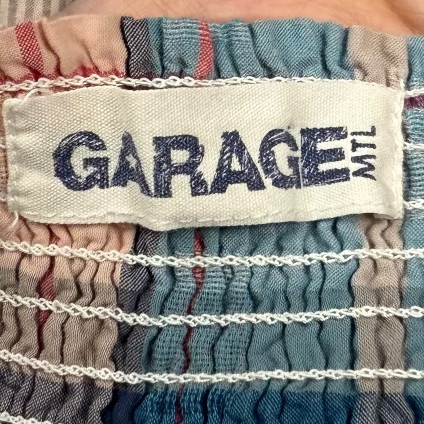 Garage plaid babydoll top