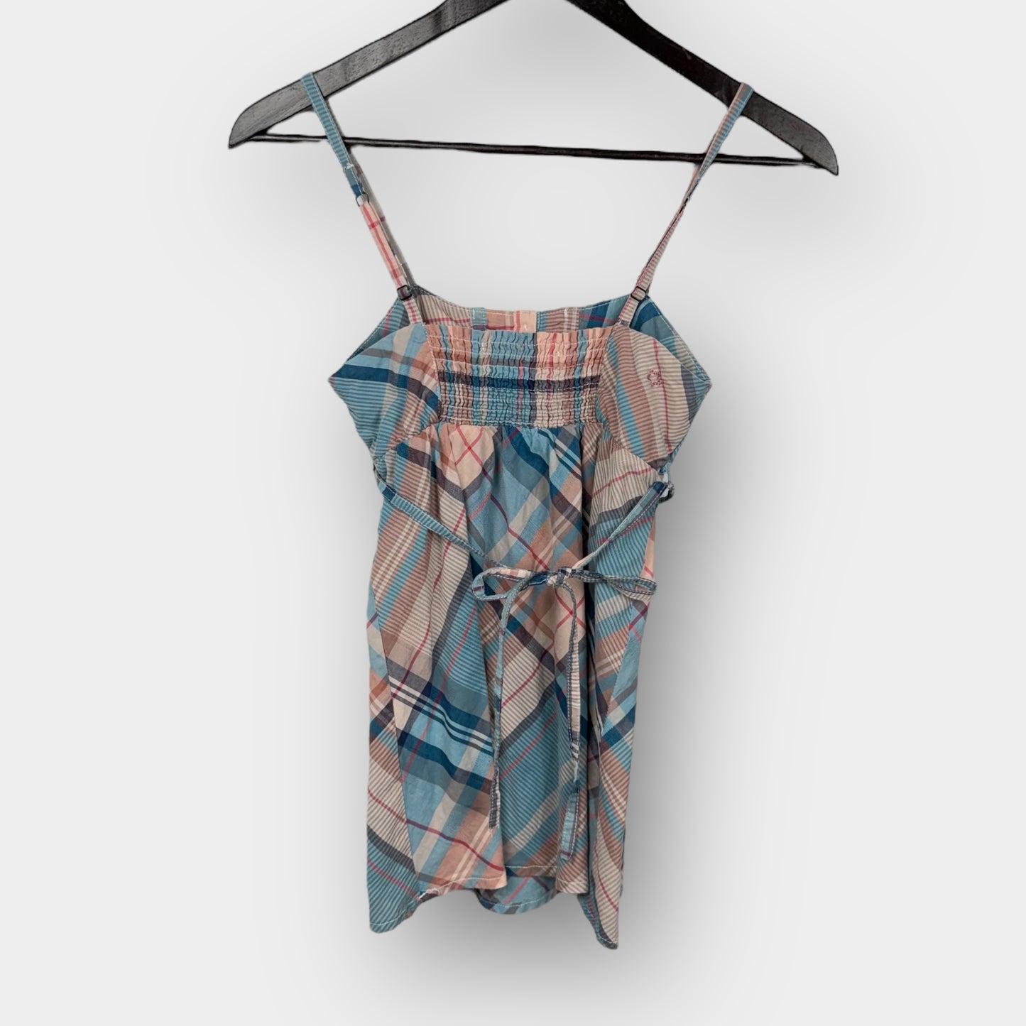 Garage plaid babydoll top