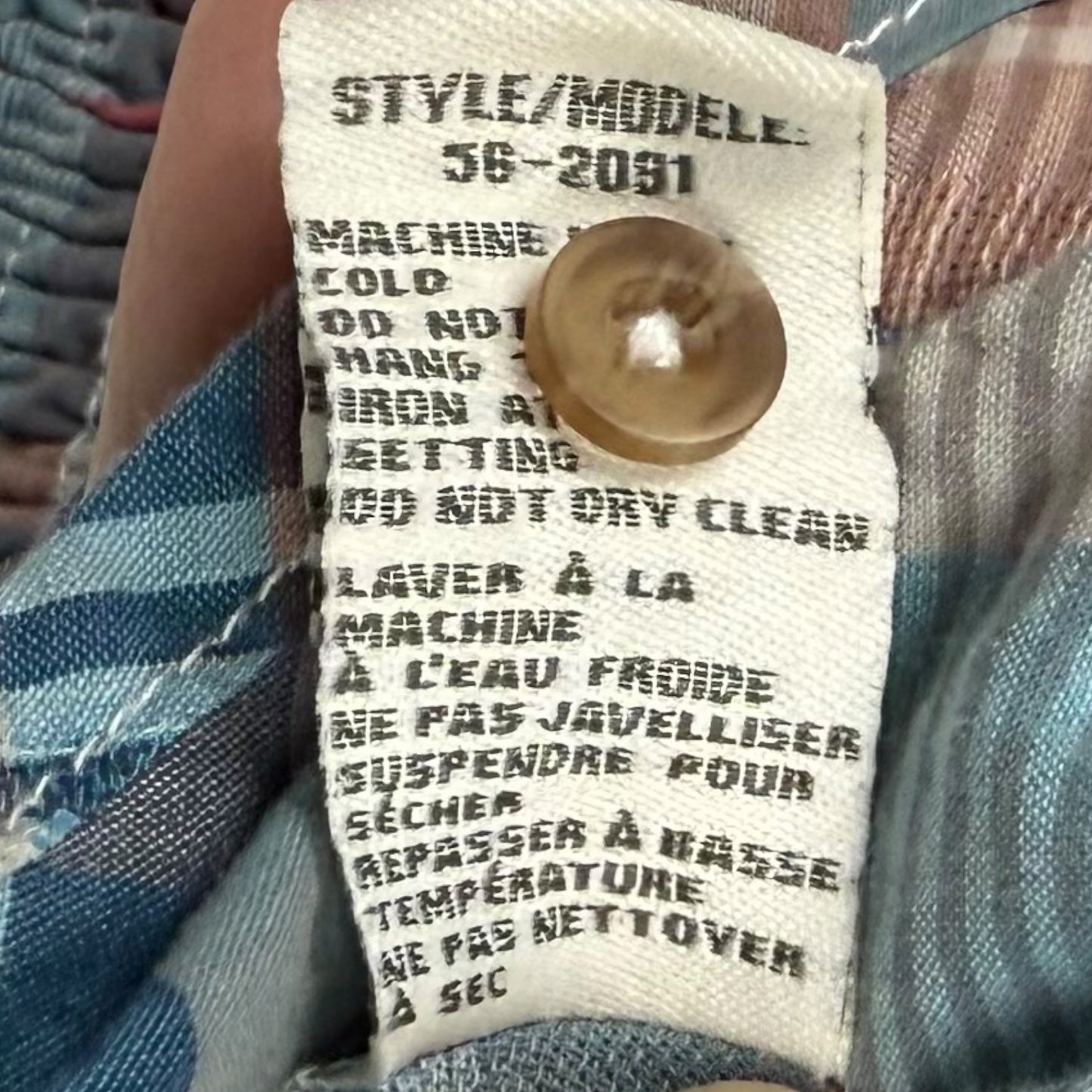 Garage plaid babydoll top