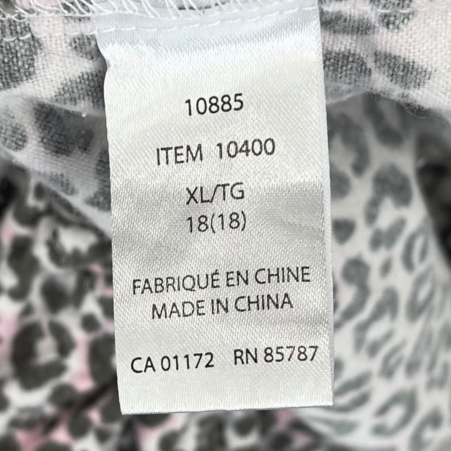 Leopard print pajama crop