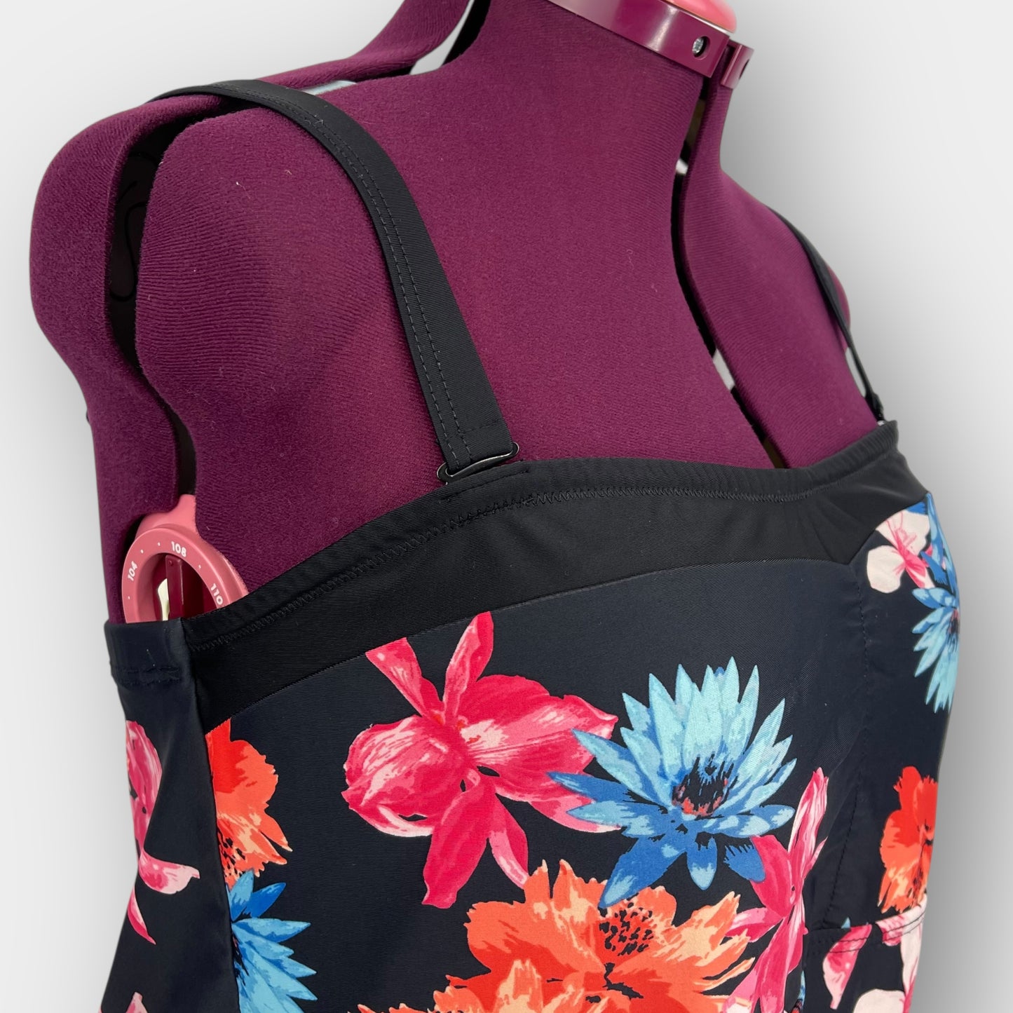 Floral swim top (1X)