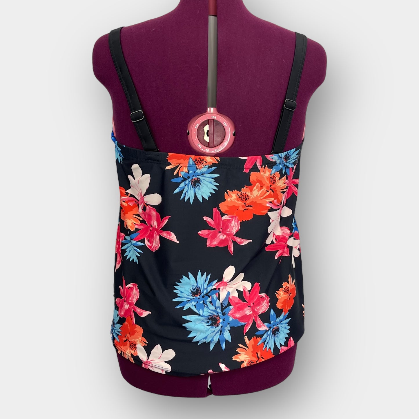 Floral swim top (1X)