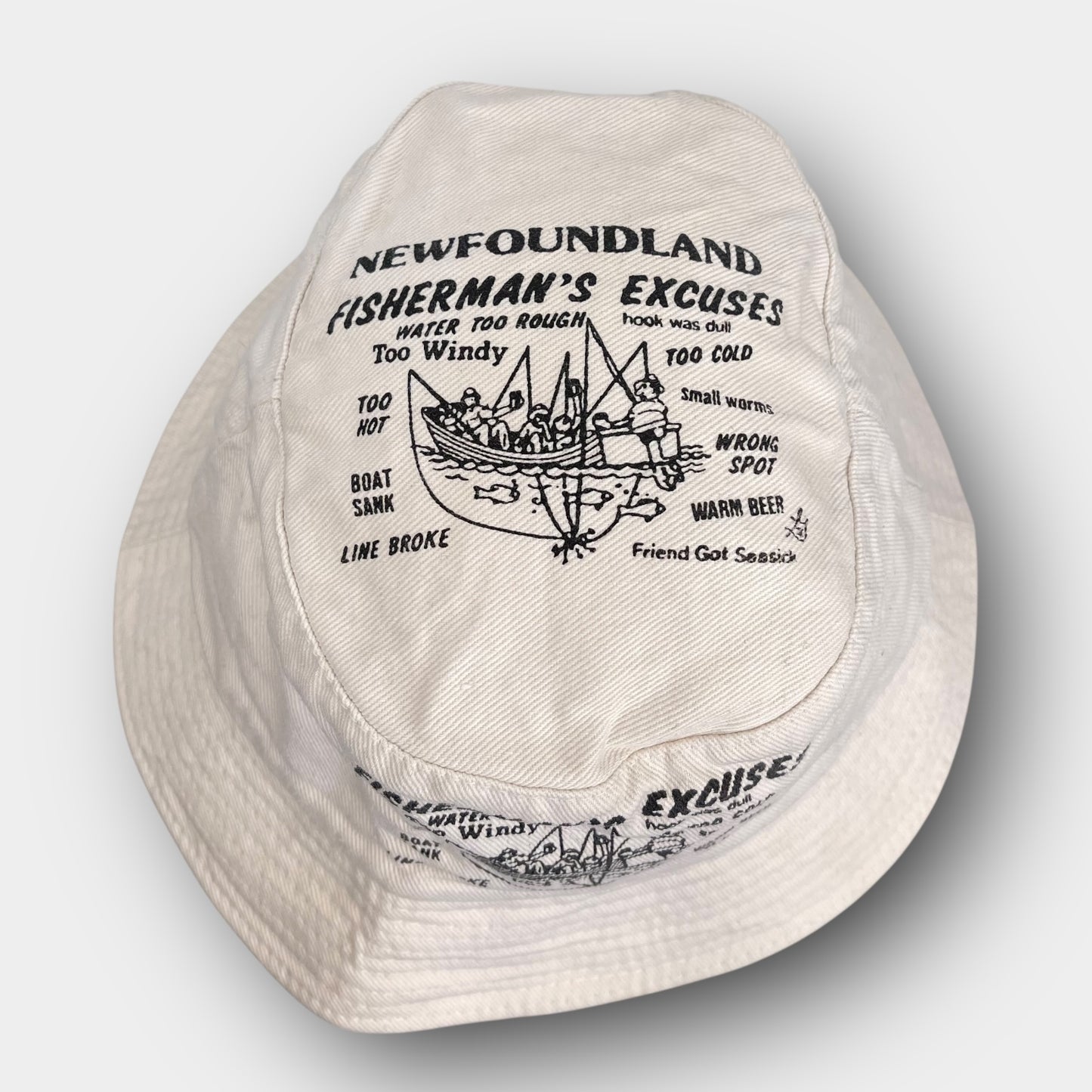 Fisherman's Excuses bucket hat (L)