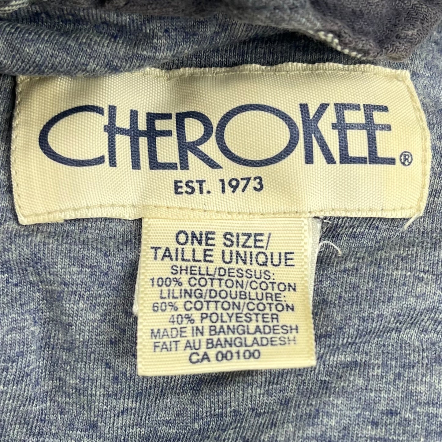 Cherokee bathrobe