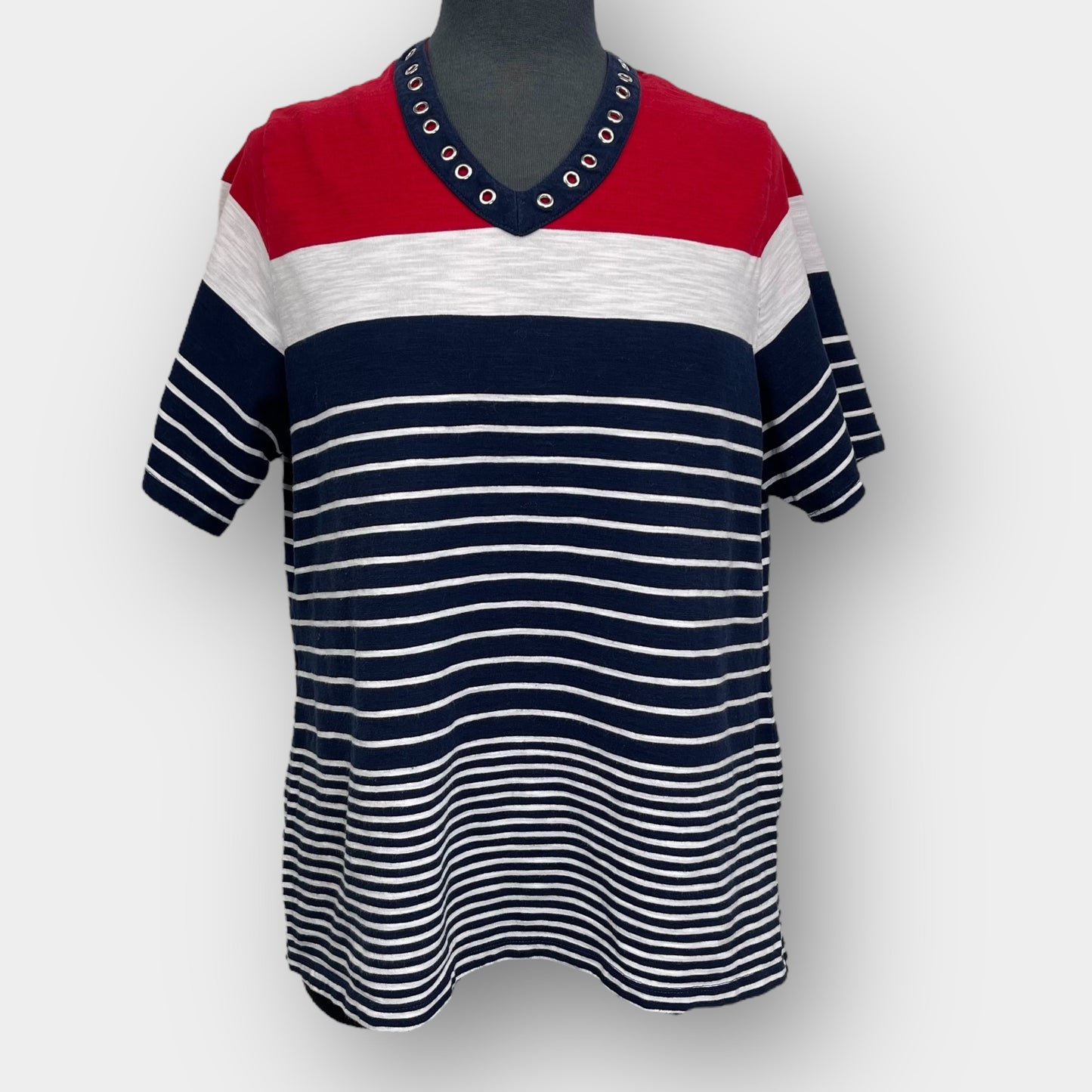Alia Petite striped tee