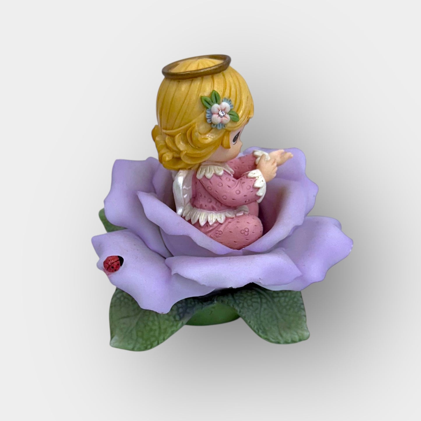Expressive Blossoms Angel Figurine