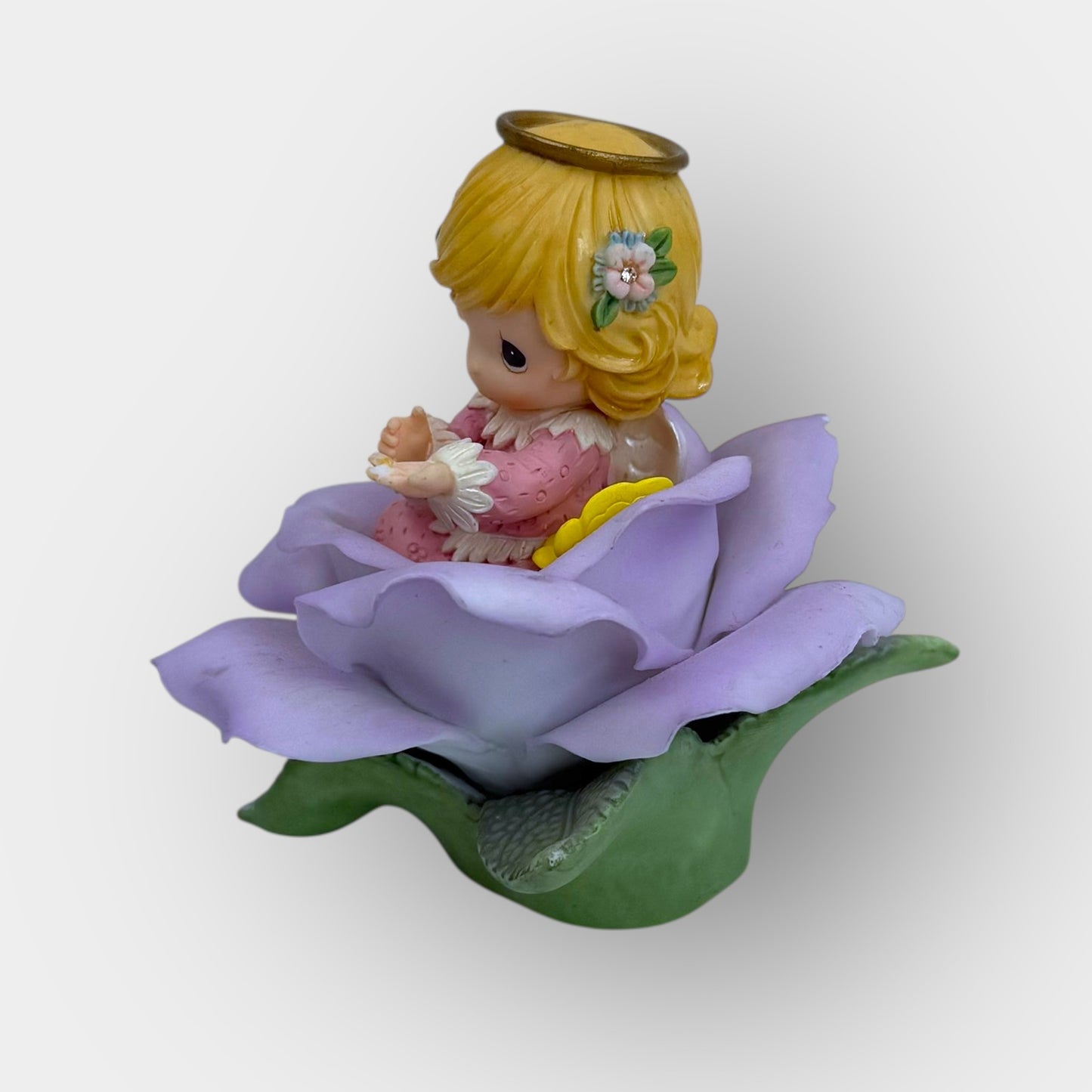 Expressive Blossoms Angel Figurine