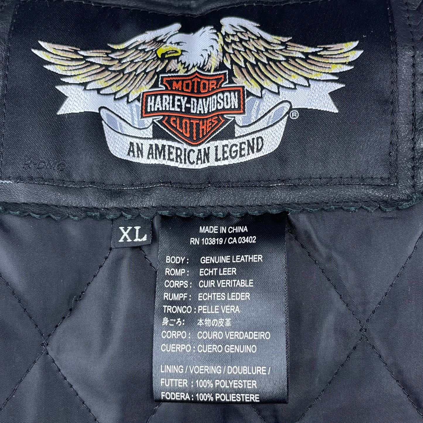 Harley-Davidson Leather Jacket (XL)