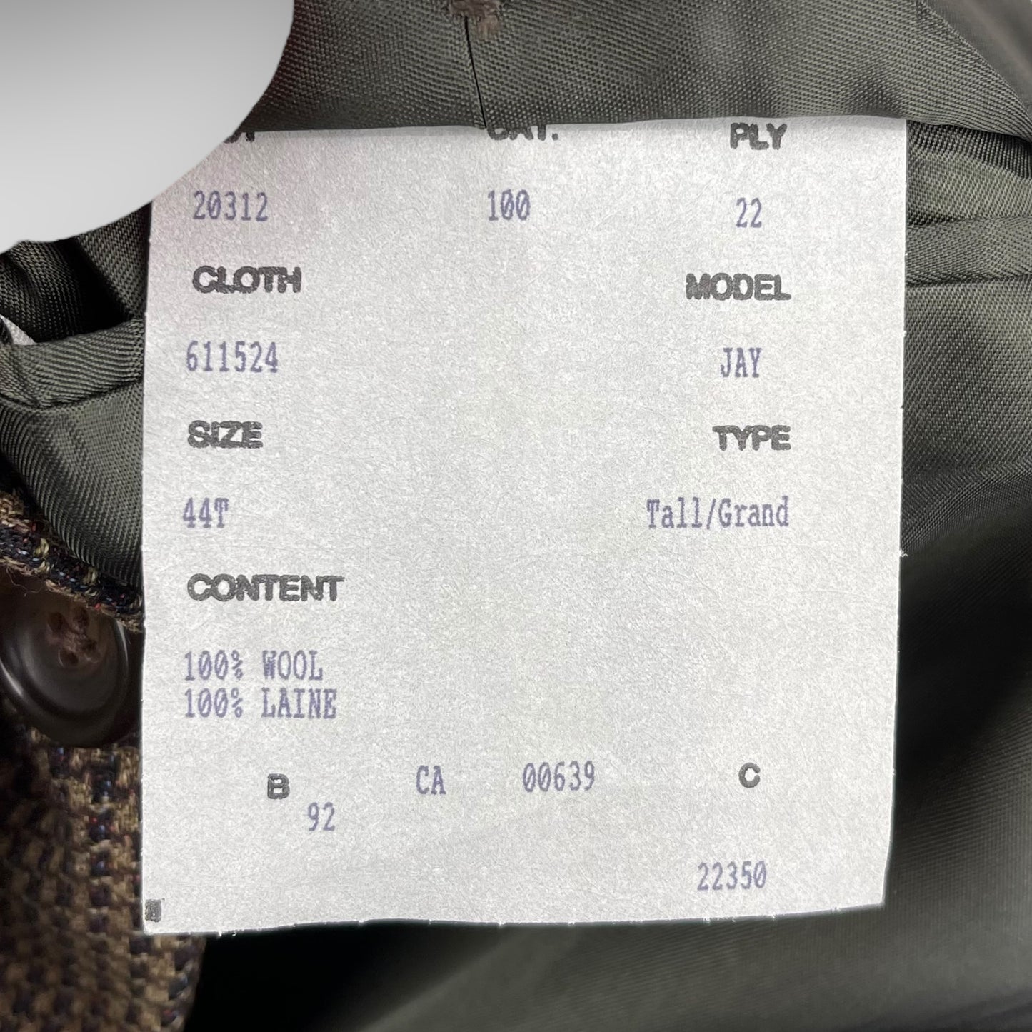 S.Cohen houndstooth blazer (44T)