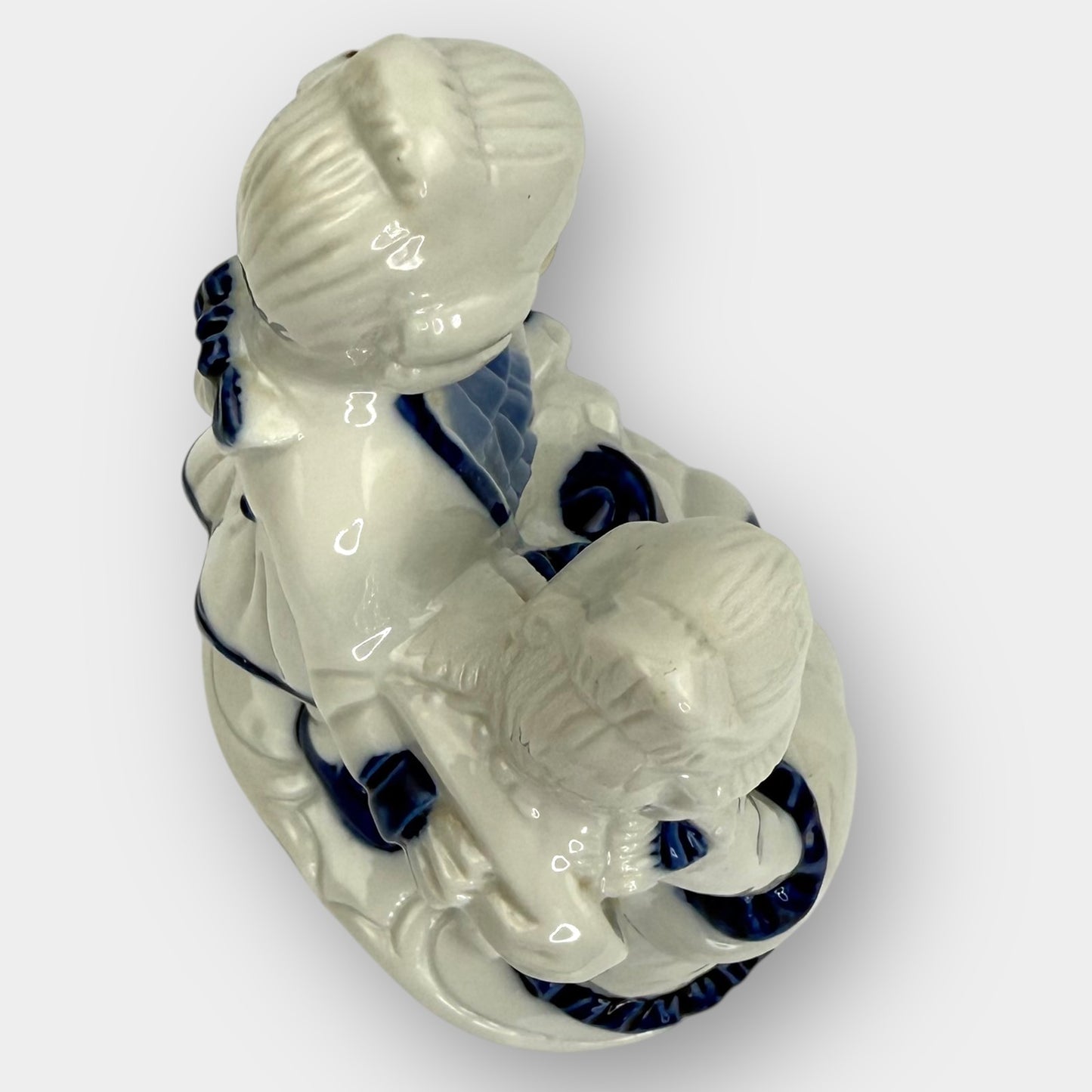 Blue White Figurine